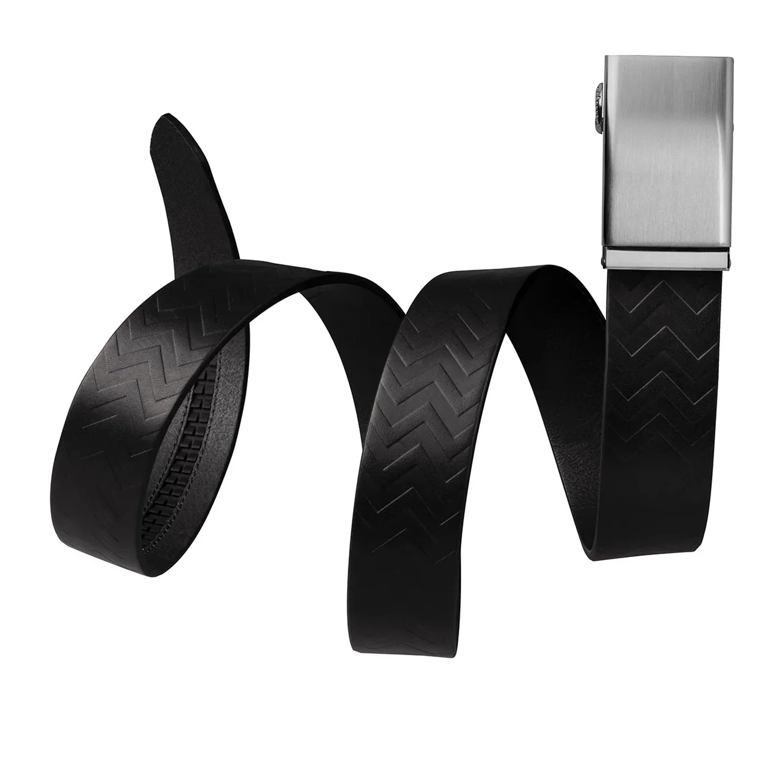 Mission Belts Chevron Full Grain Belt (Men) - Black Leather - Image 2