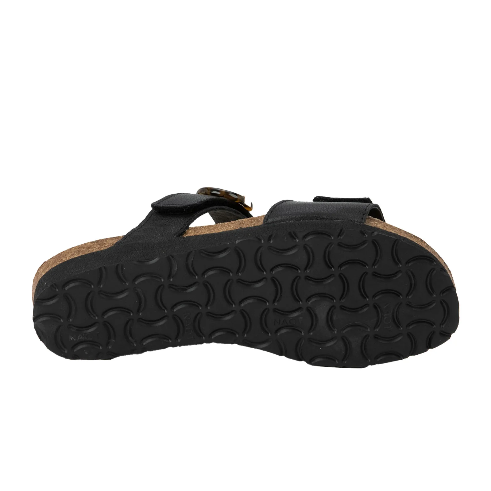Naot Anabel Wide Wedge Sandal (Women) - Soft Black Leather - Image 3