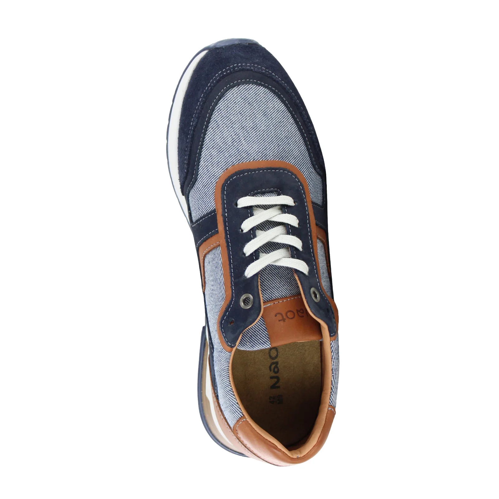 Naot Boost Sneaker (Men) - Blue/Brown Combo - Image 5