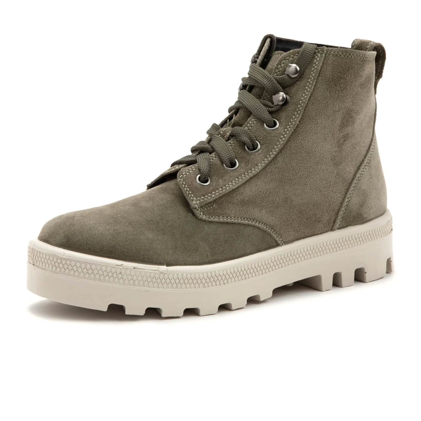 Naot Canoe Lace Up Boot (Women) - Hunter Green Suede - Image 2