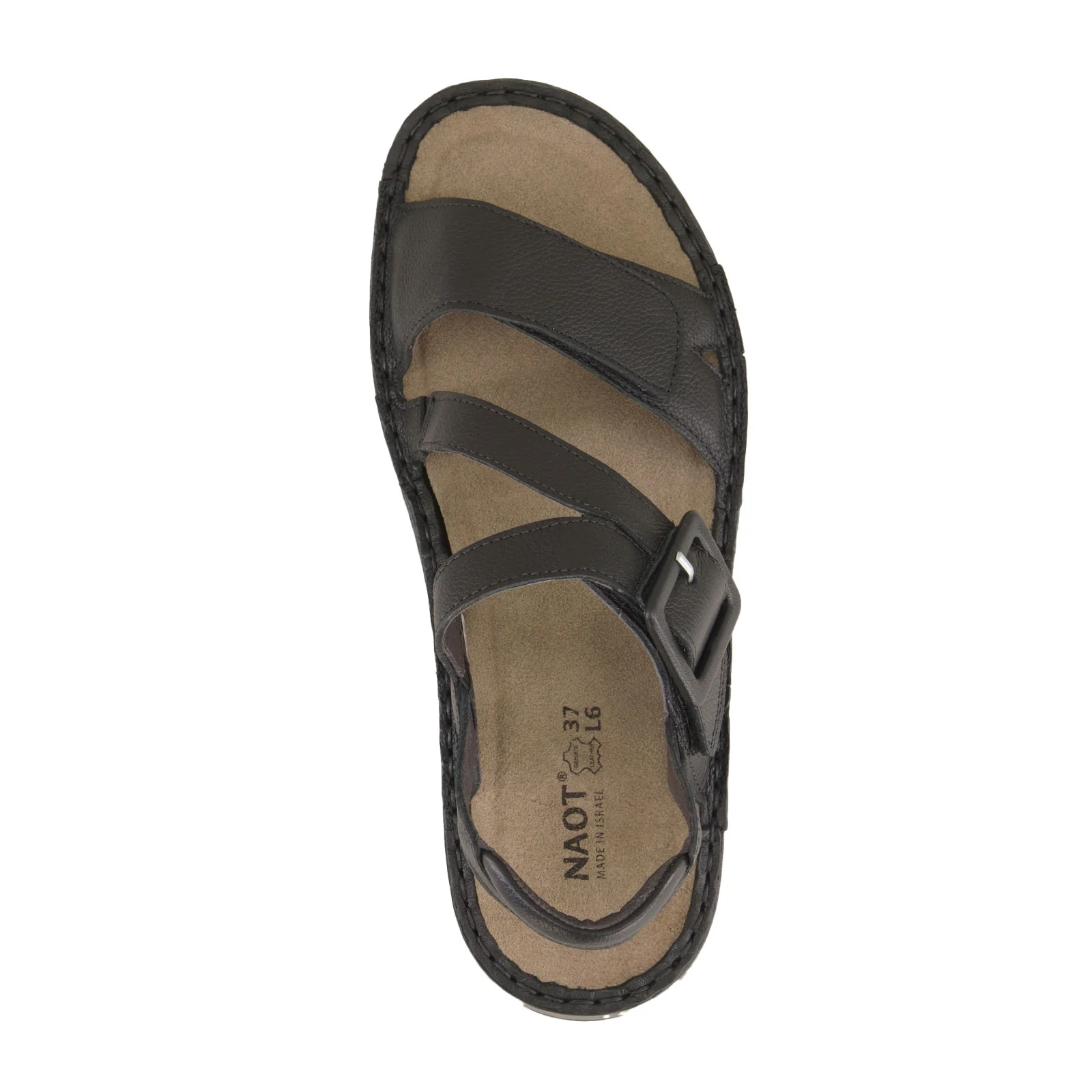 Naot Castelo Backstrap Sandal (Women) - Soft Black Leather - Image 4
