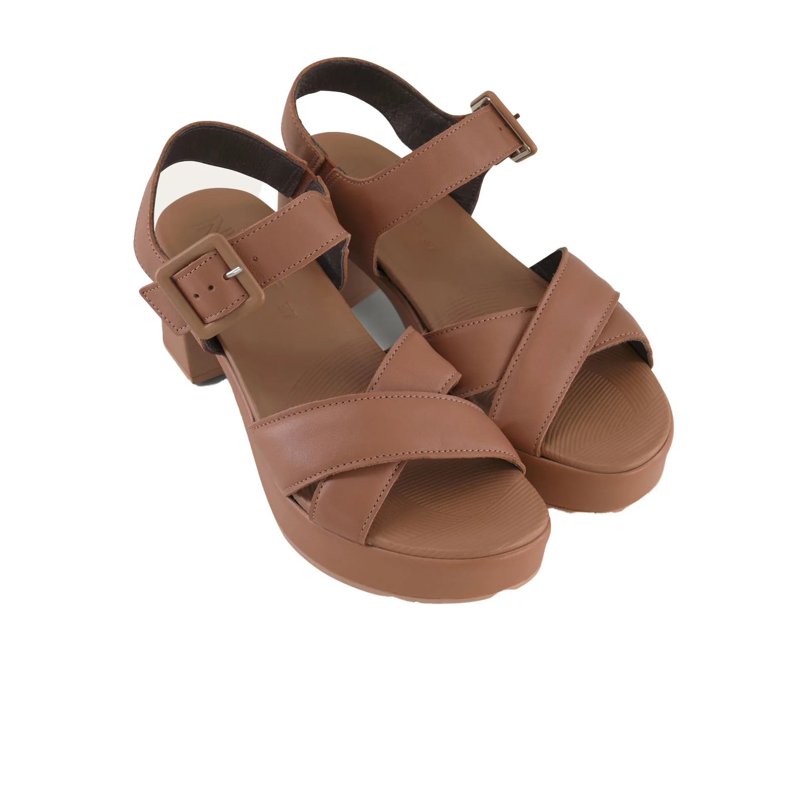 Naot Elite Heeled Sandal (Women) - Caramel Leather - Image 3
