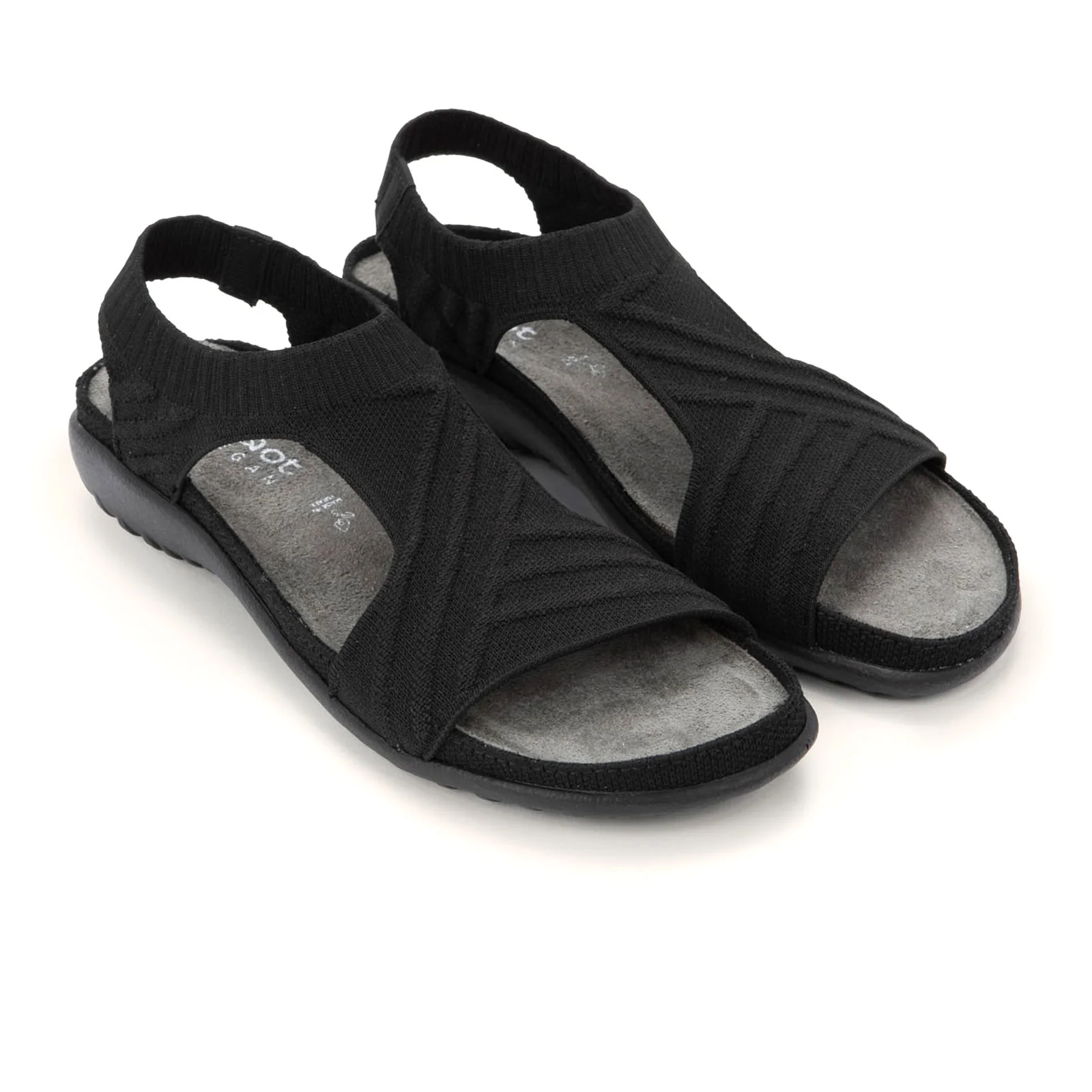 Naot Kawhia Backstrap Sandal (Women) - Black Knit - Image 3