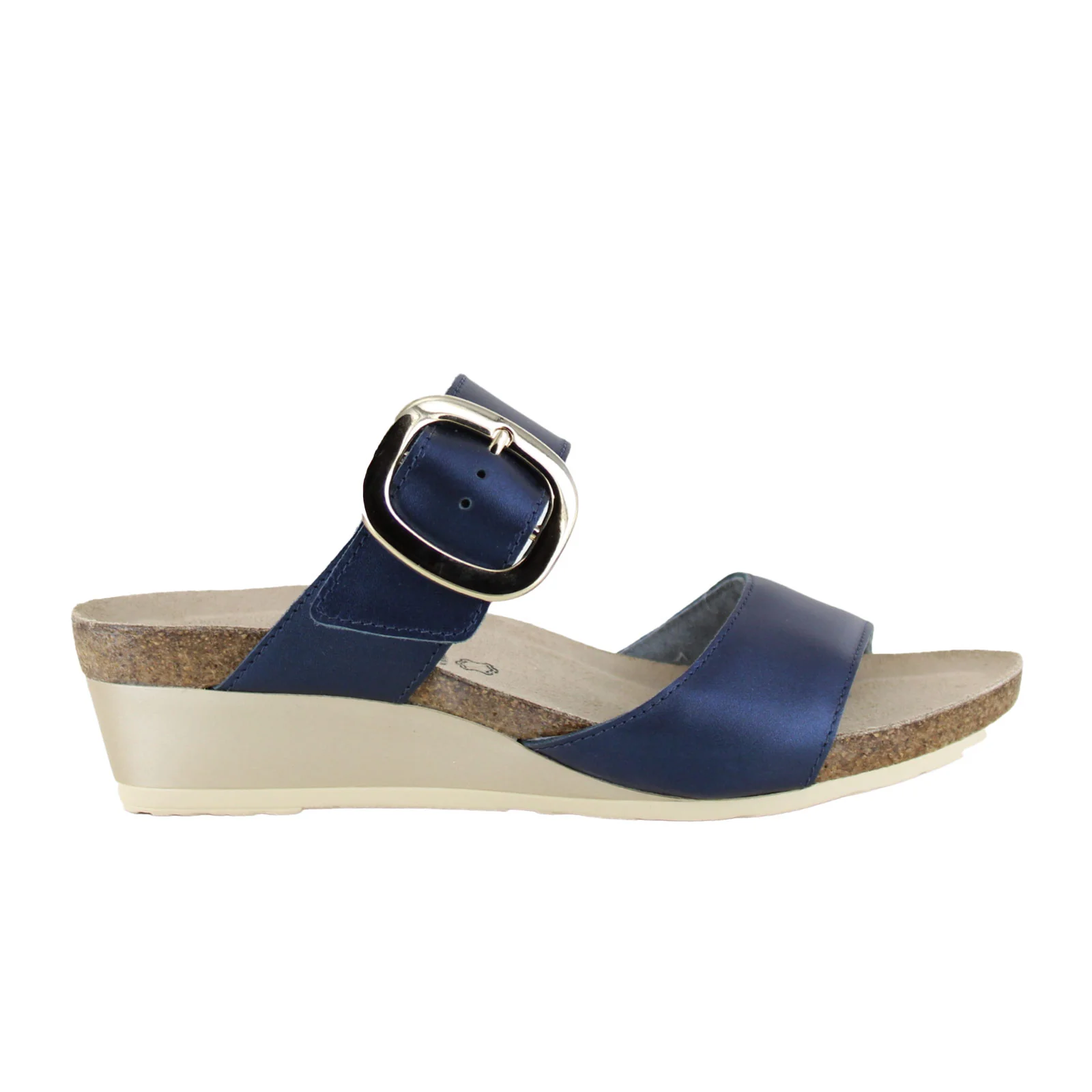 Naot Magic Wedge Sandal (Women) - Polar Sea Leather