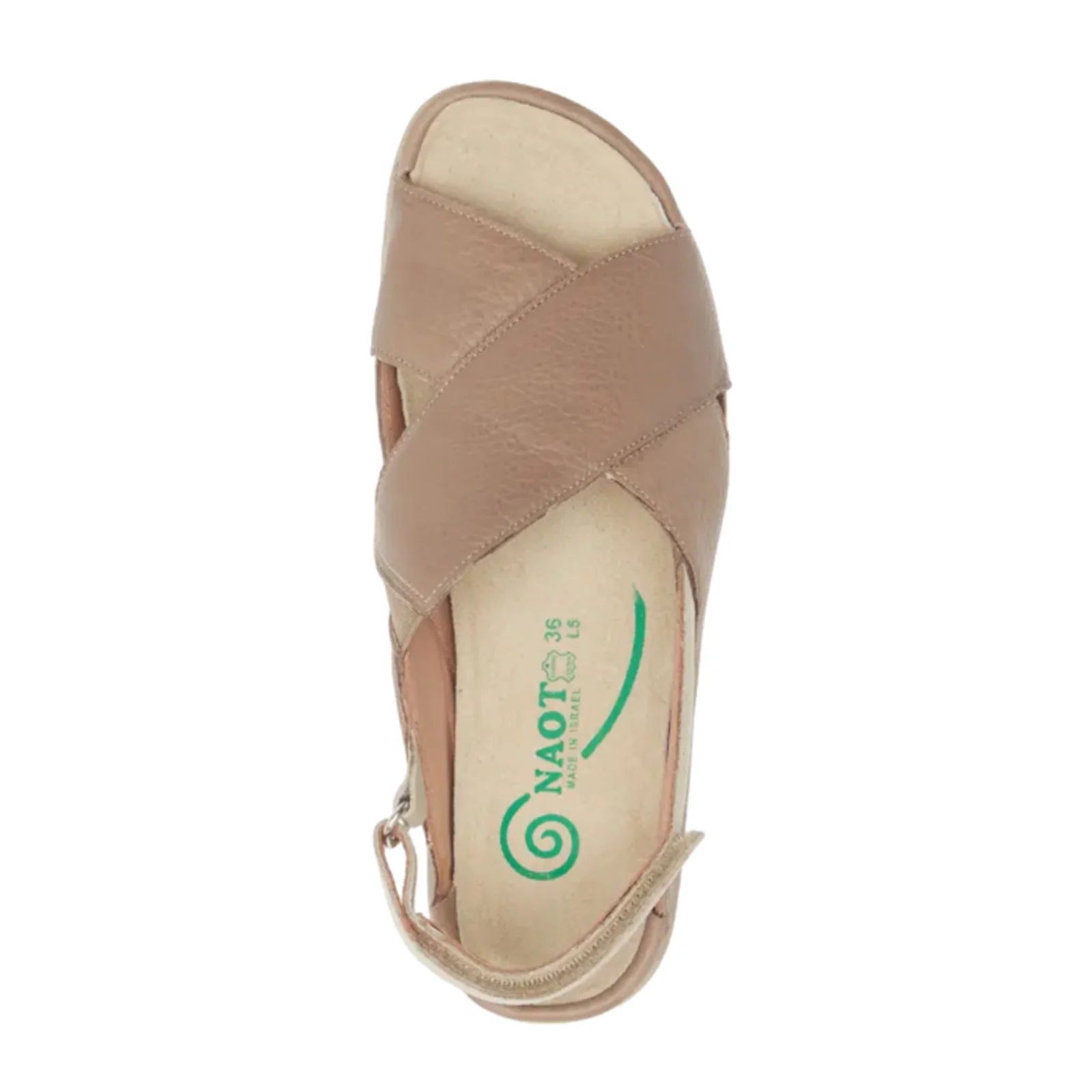 Naot Niho Backstrap Sandal (Women) - Soft Stone Leather/Soft Ivory Leather - Image 2