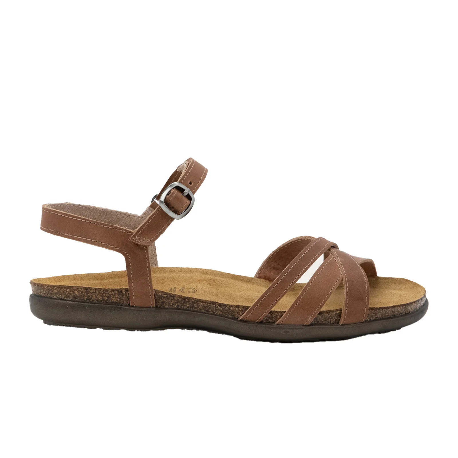 Naot Patricia Backstrap Sandal (Women) - Latte Brown Leather