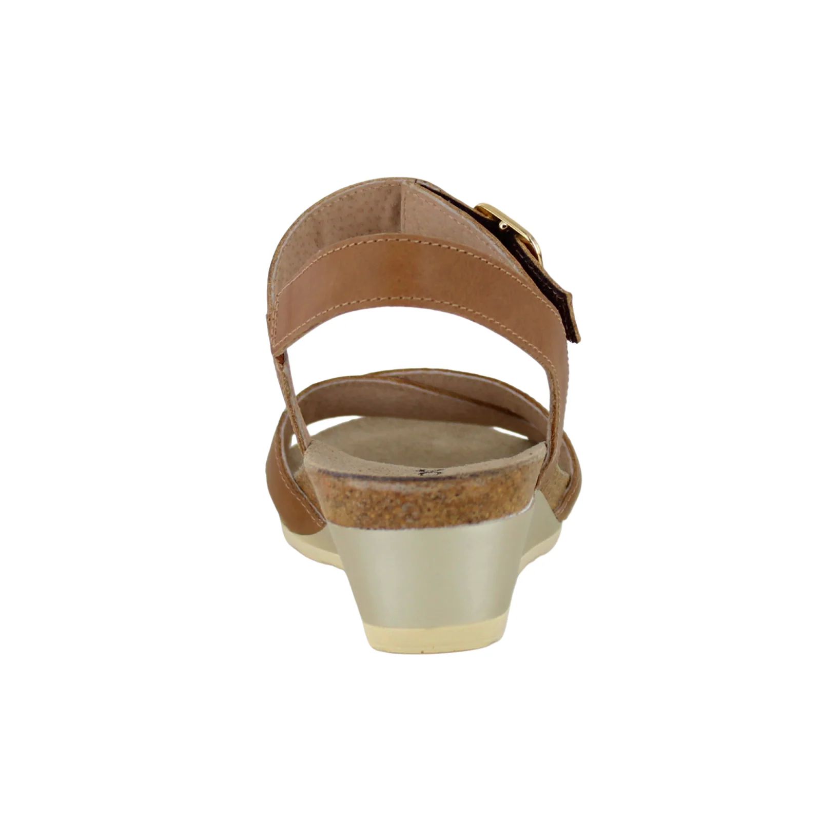 Naot Throne Wedge Sandal (Women) - Latte Brown Leather - Image 4