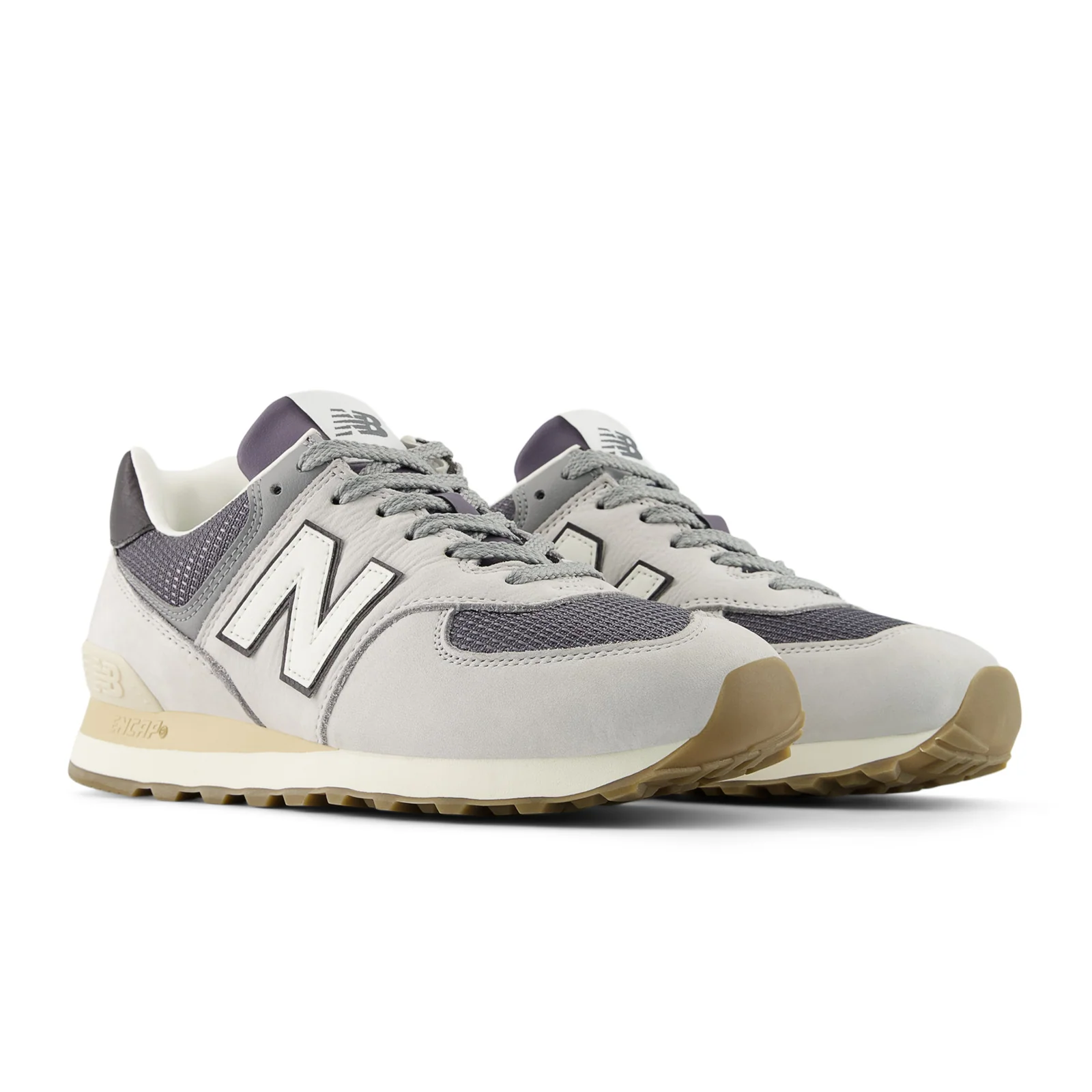 New Balance 574 Sneaker (Unisex) - Grey Matter/Dark Silver Metallic - Image 3