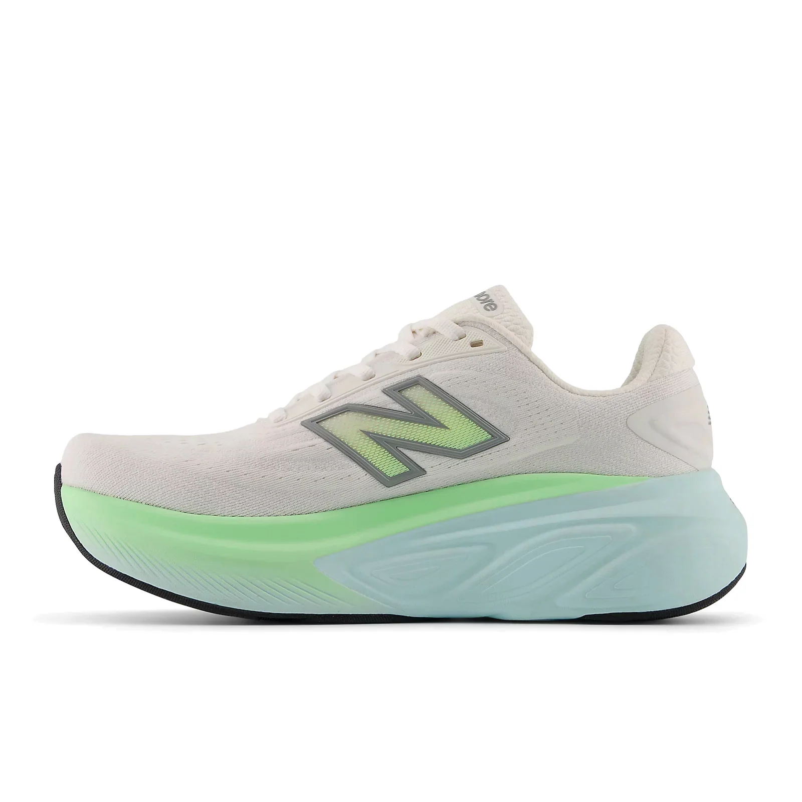 New Balance Fresh Foam X More v6 Running Shoe (Women) - Sea Salt/Lab Green/Frosted Glass - Image 2