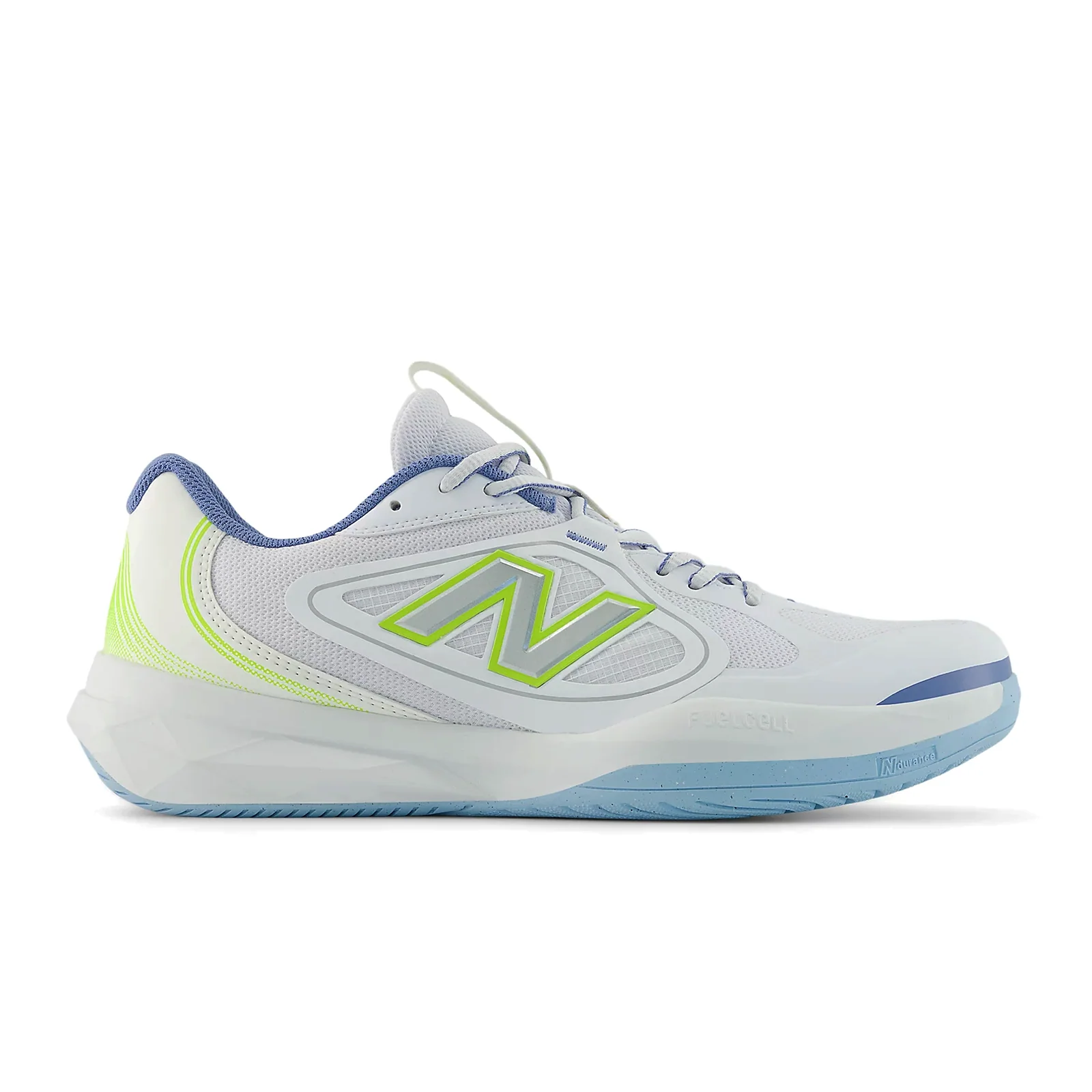 New Balance FuelCell 796 v5 Court Shoe (Men) - White/Alkaline Green/Fairweather Blue