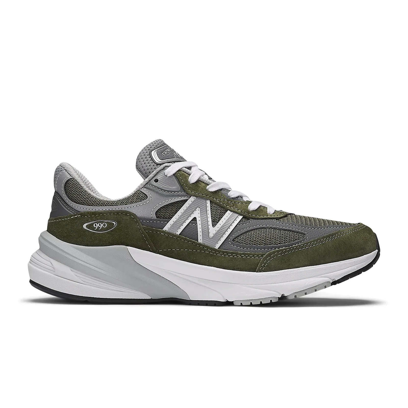 New Balance Made in USA 990 v6 Running Shoe (Unisex) - Olive