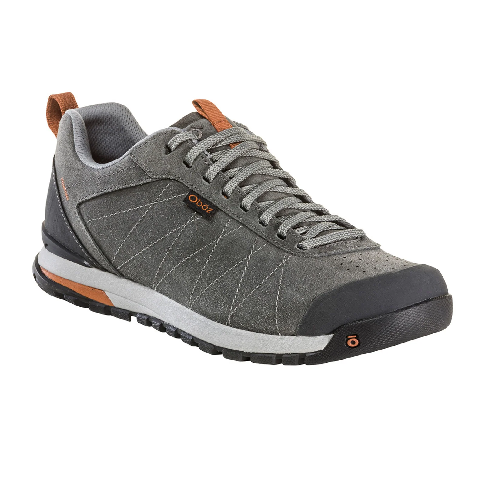 Oboz Bozeman Low Leather Lace Up Trail Shoe (Men) - Charcoal - Image 3