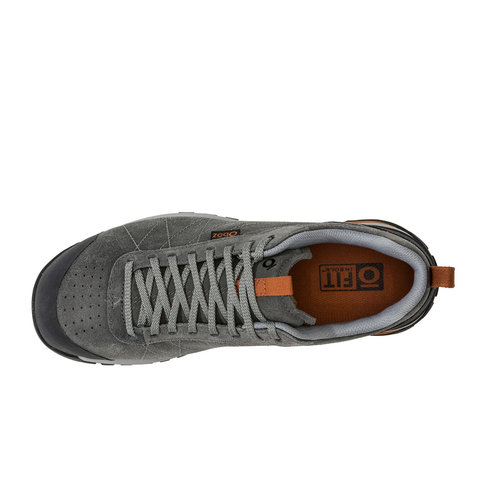 Oboz Bozeman Low Leather Lace Up Trail Shoe (Men) - Charcoal - Image 5