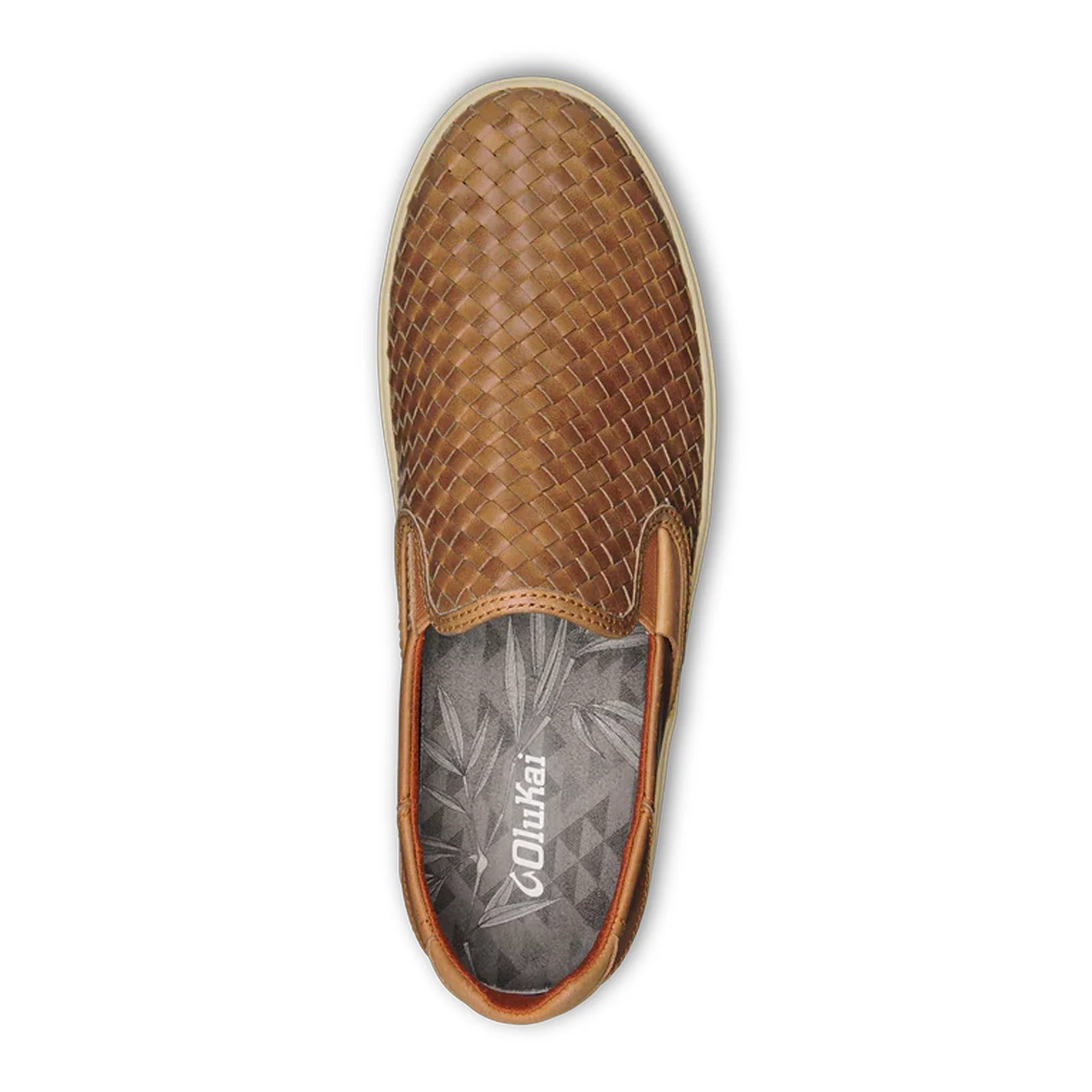 OluKai Lae'ahi Lauhala Slip On (Men) - Fox/Fox - Image 3