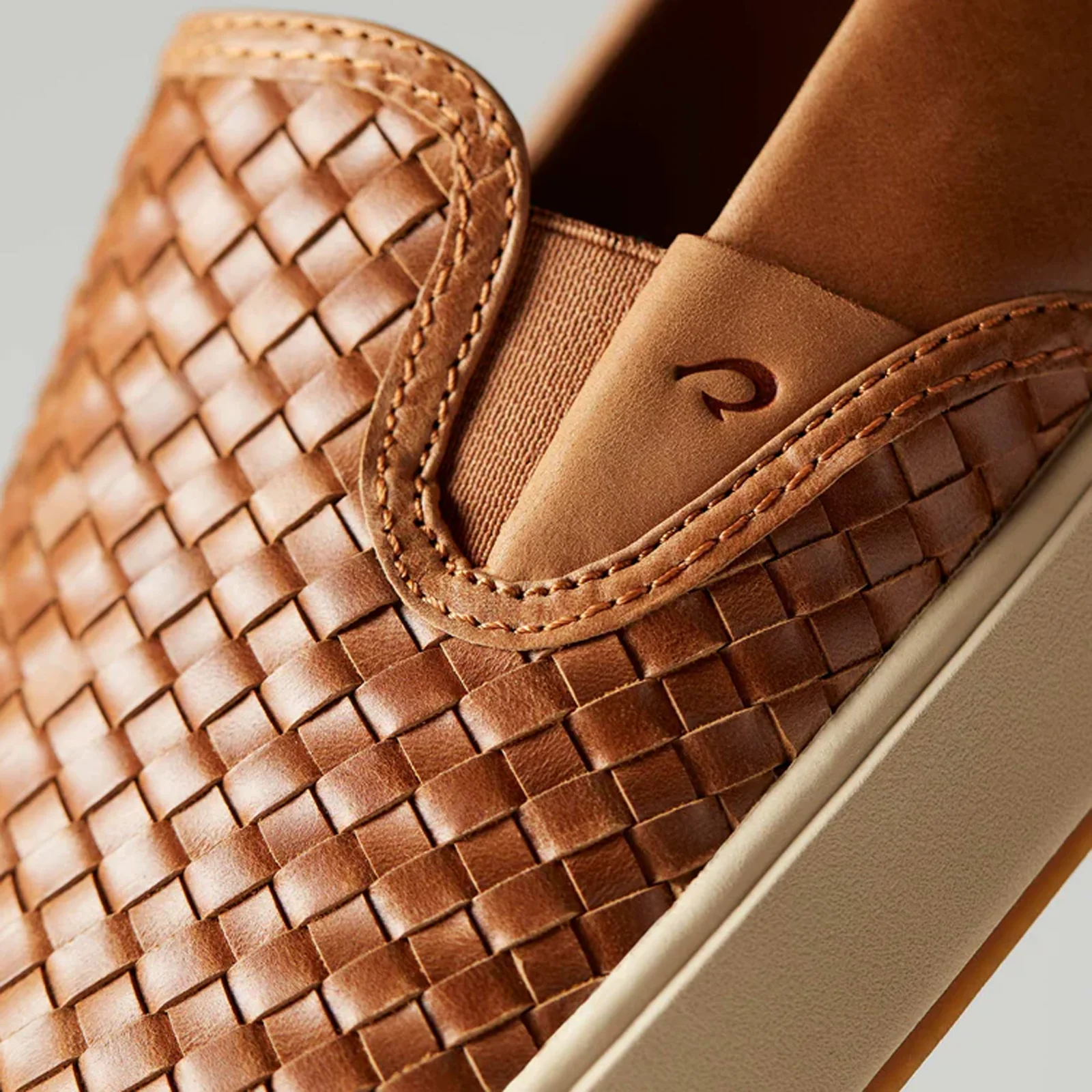 OluKai Lae'ahi Lauhala Slip On (Men) - Fox/Fox - Image 5