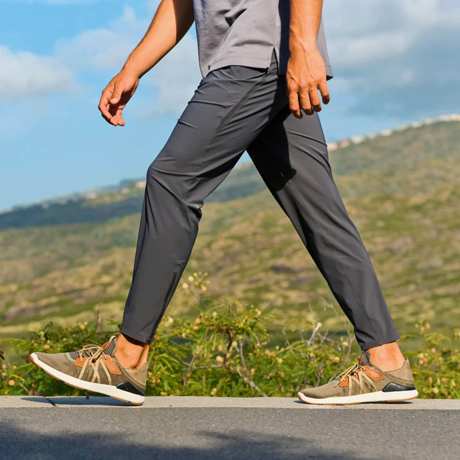 OluKai Mio Li Sneaker (Men) - Hunter/Lava Rock - Image 7
