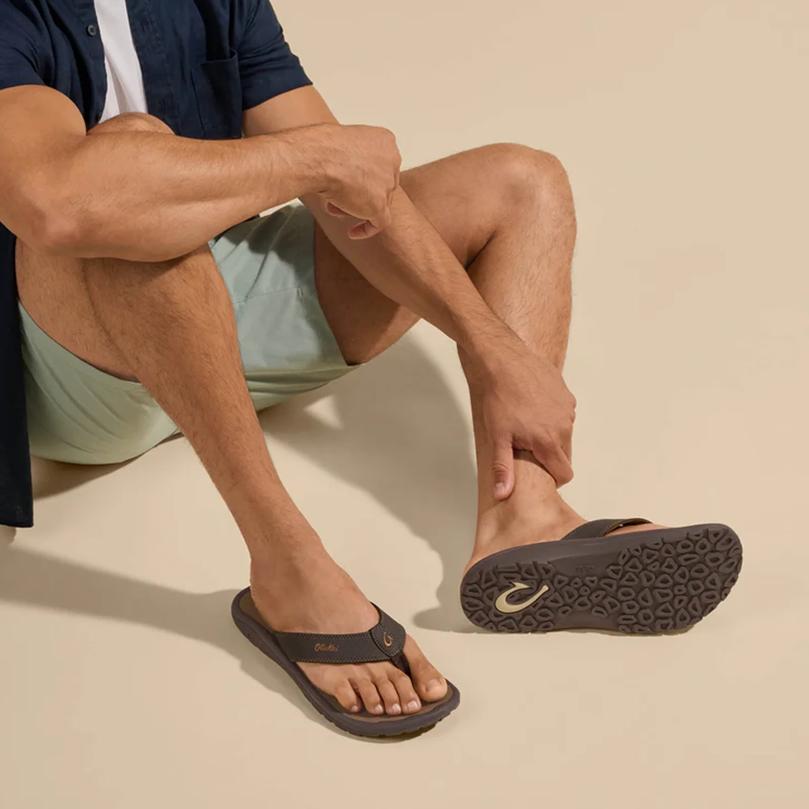 OluKai 'Ohana Sandal (Men) - Dark Java/Ray - Image 6