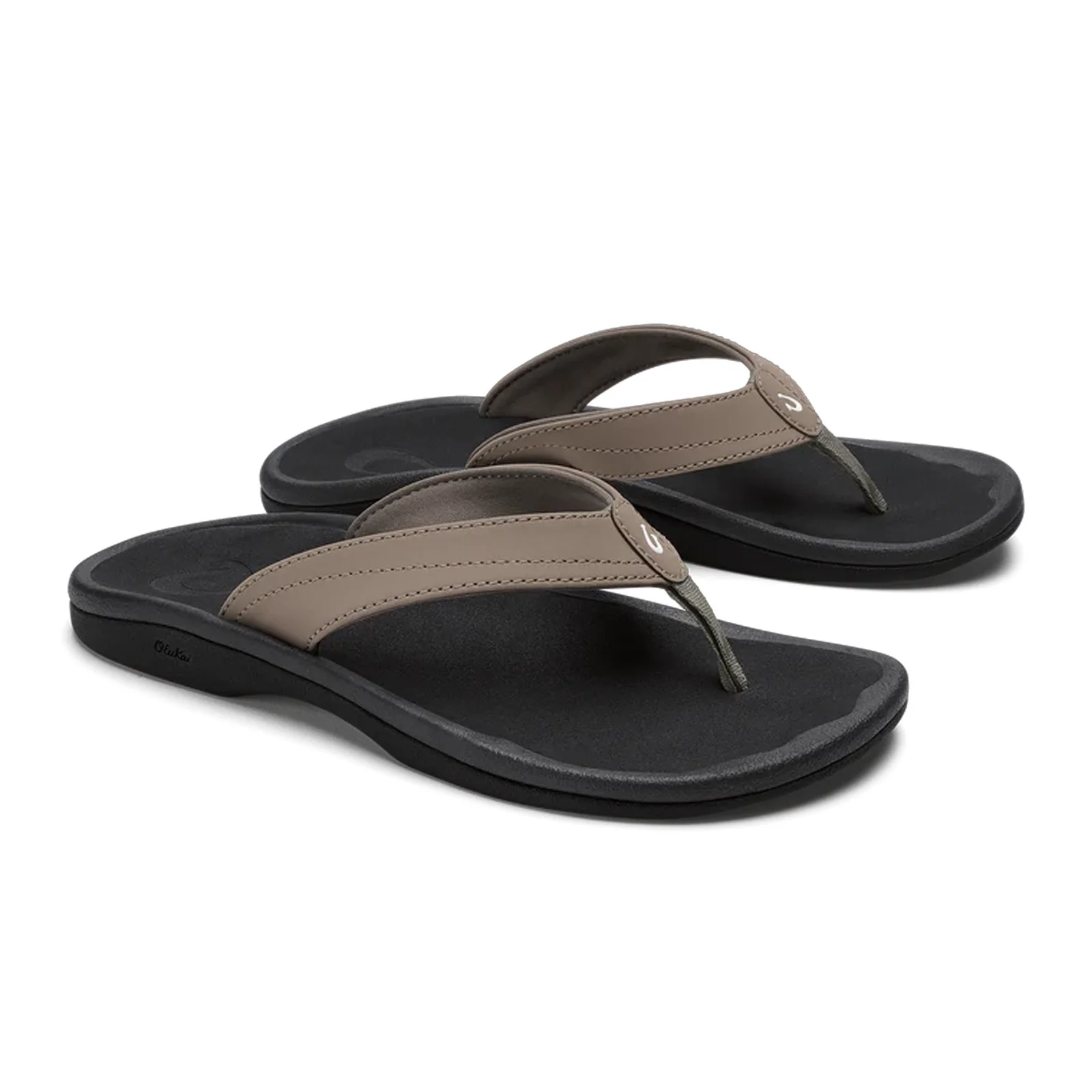 OluKai 'Ohana Sandal (Women) - Warm Taupe/Black - Image 2