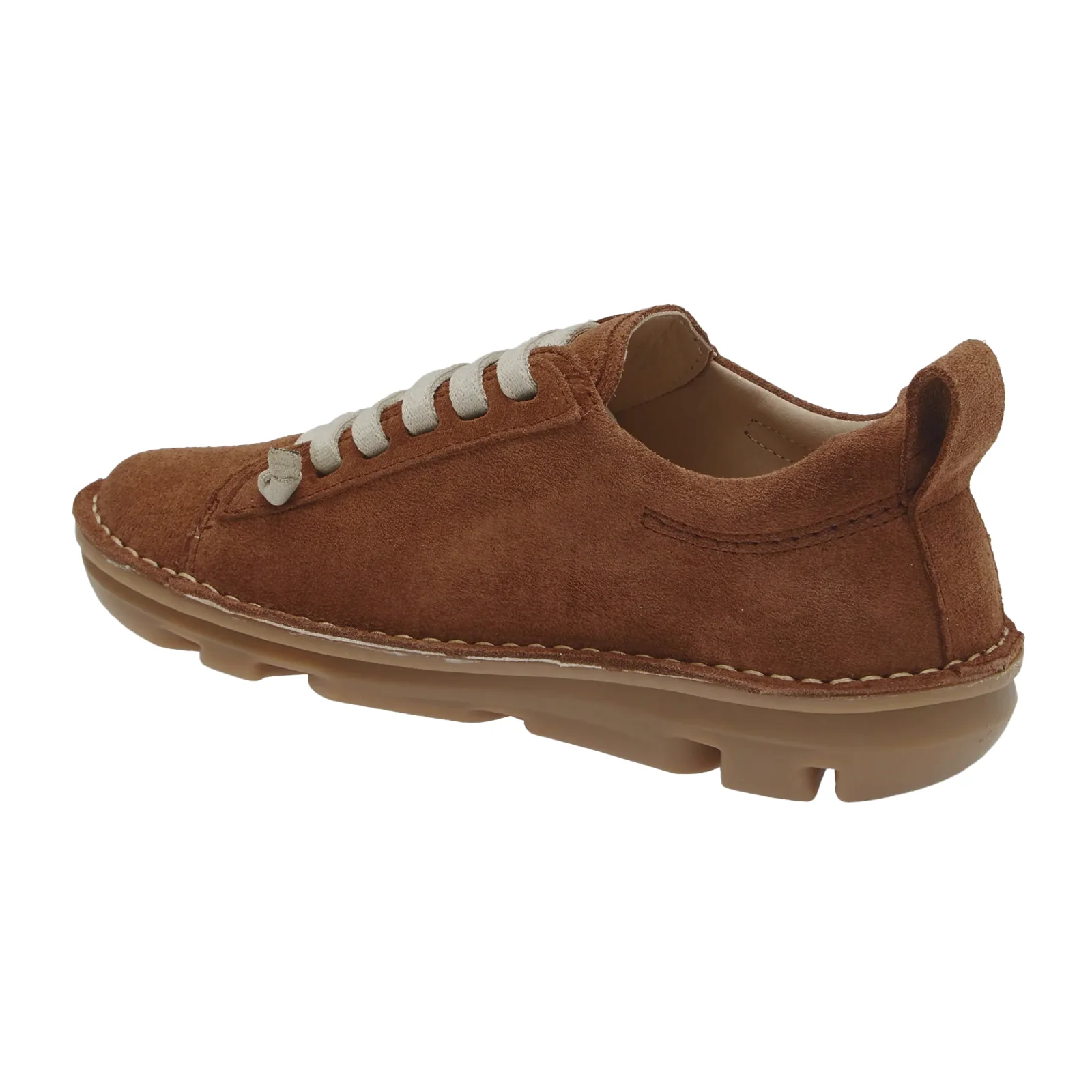 On Foot Silken Low Top Sneaker (Women) - Castana Suede - Image 3