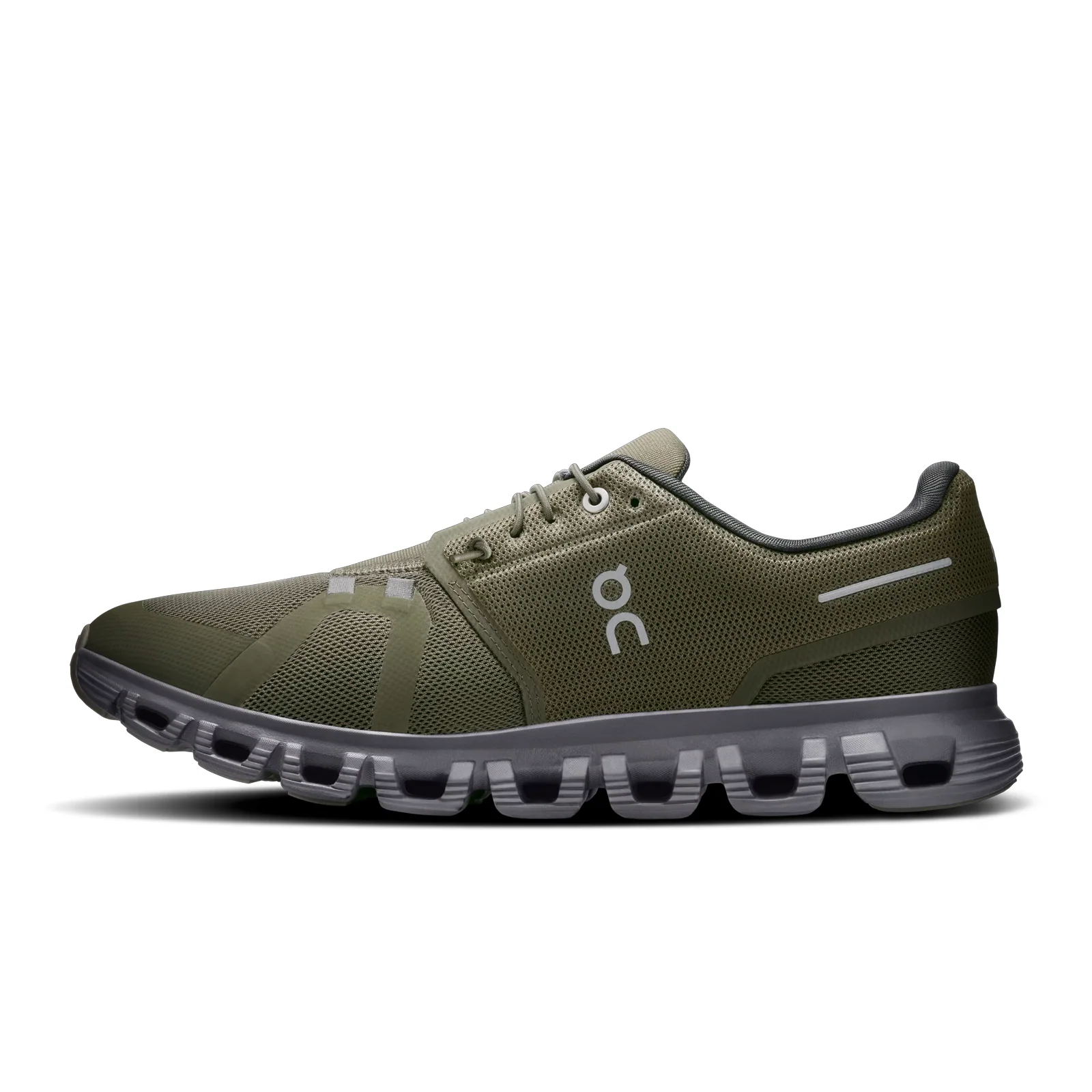 On Running Cloud 6 Running Shoe (Men) - Olive/Eclipse - Image 2