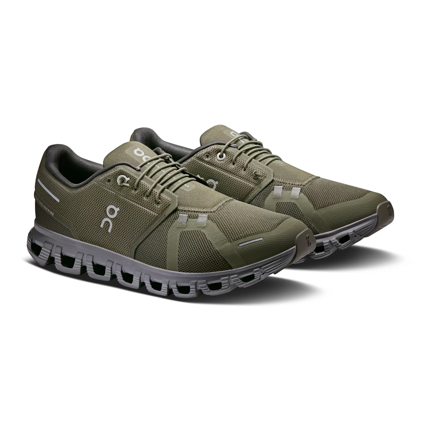 On Running Cloud 6 Running Shoe (Men) - Olive/Eclipse - Image 3