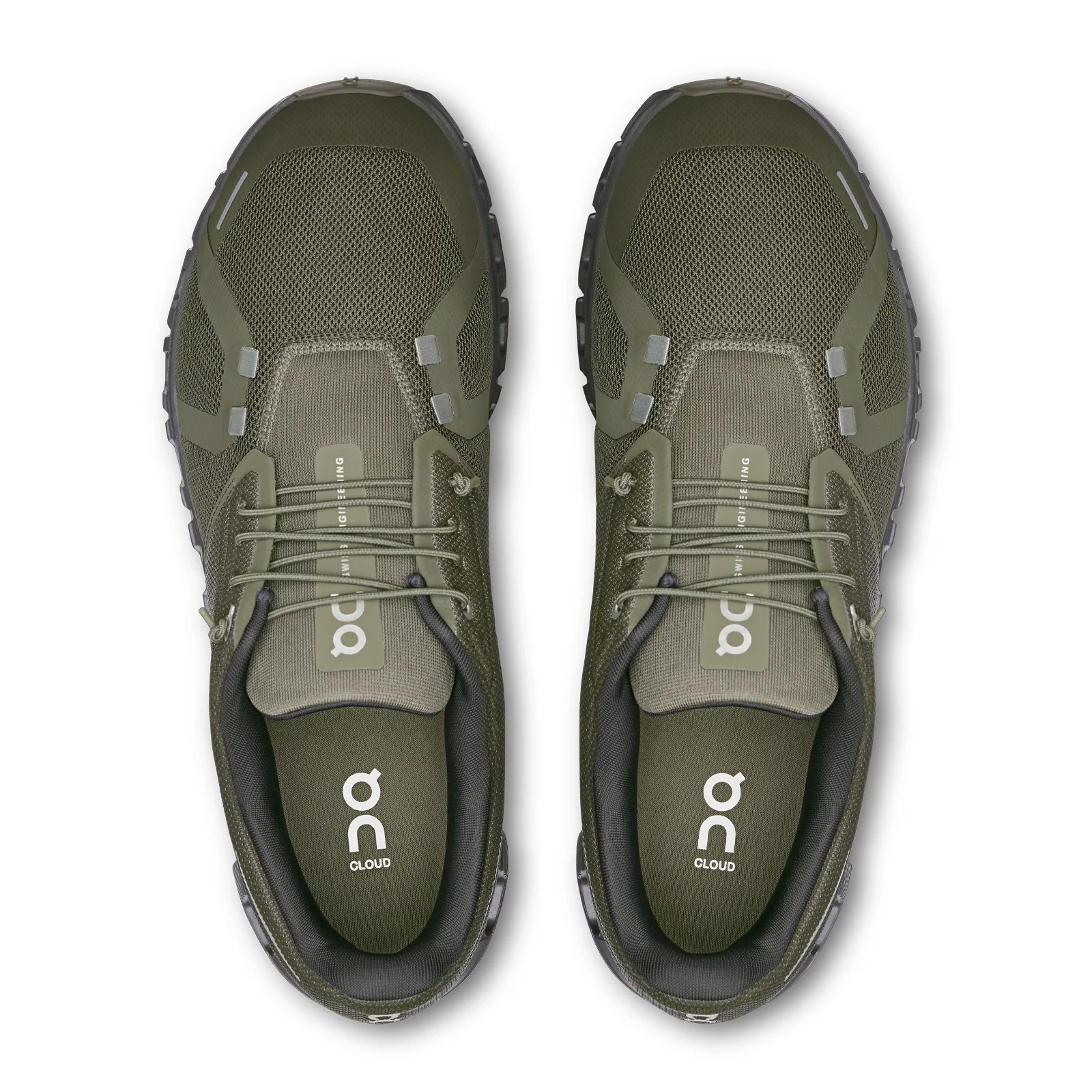 On Running Cloud 6 Running Shoe (Men) - Olive/Eclipse - Image 5