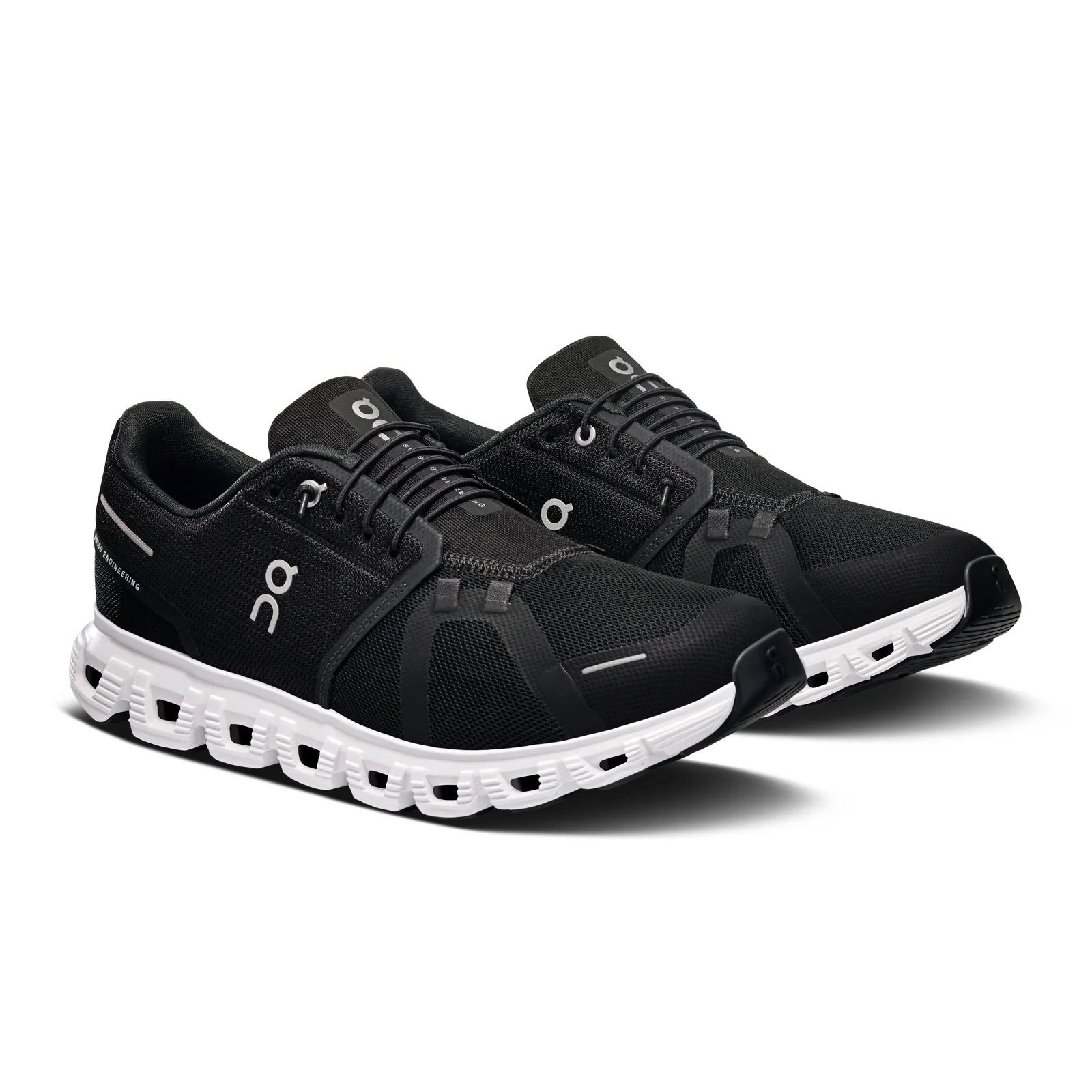 On Running Cloud 6 Running Shoe (Women) - Black/White - Image 3