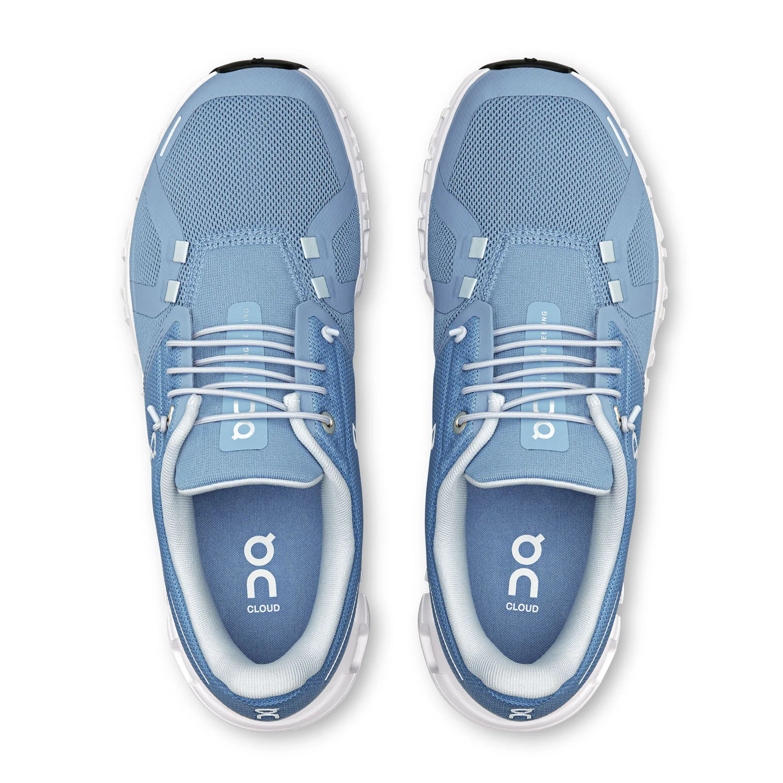 On Running Cloud 6 Running Shoe (Women) - Chambray/White - Image 5