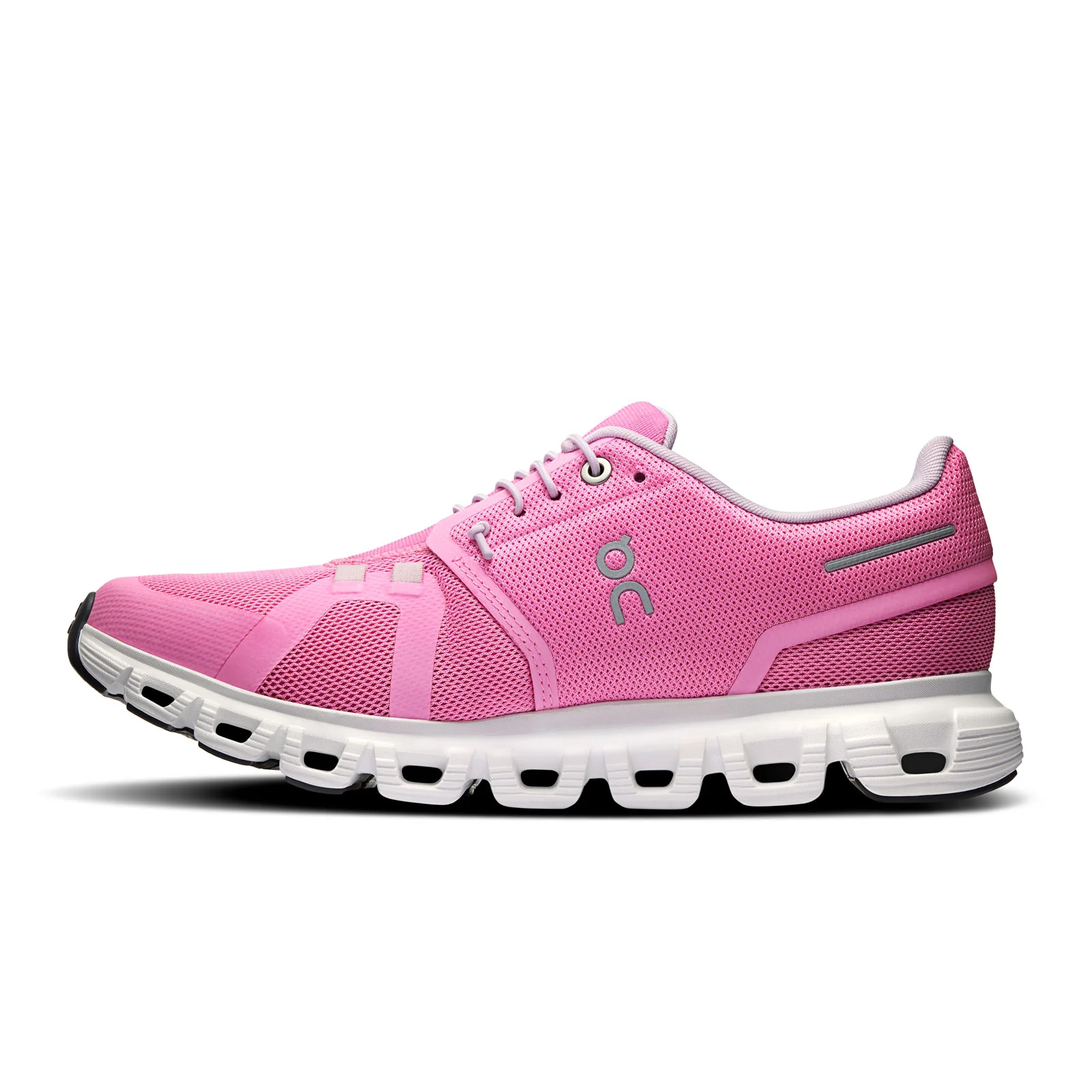 On Running Cloud 6 Running Shoe (Women) - Raspberry/White - Image 2
