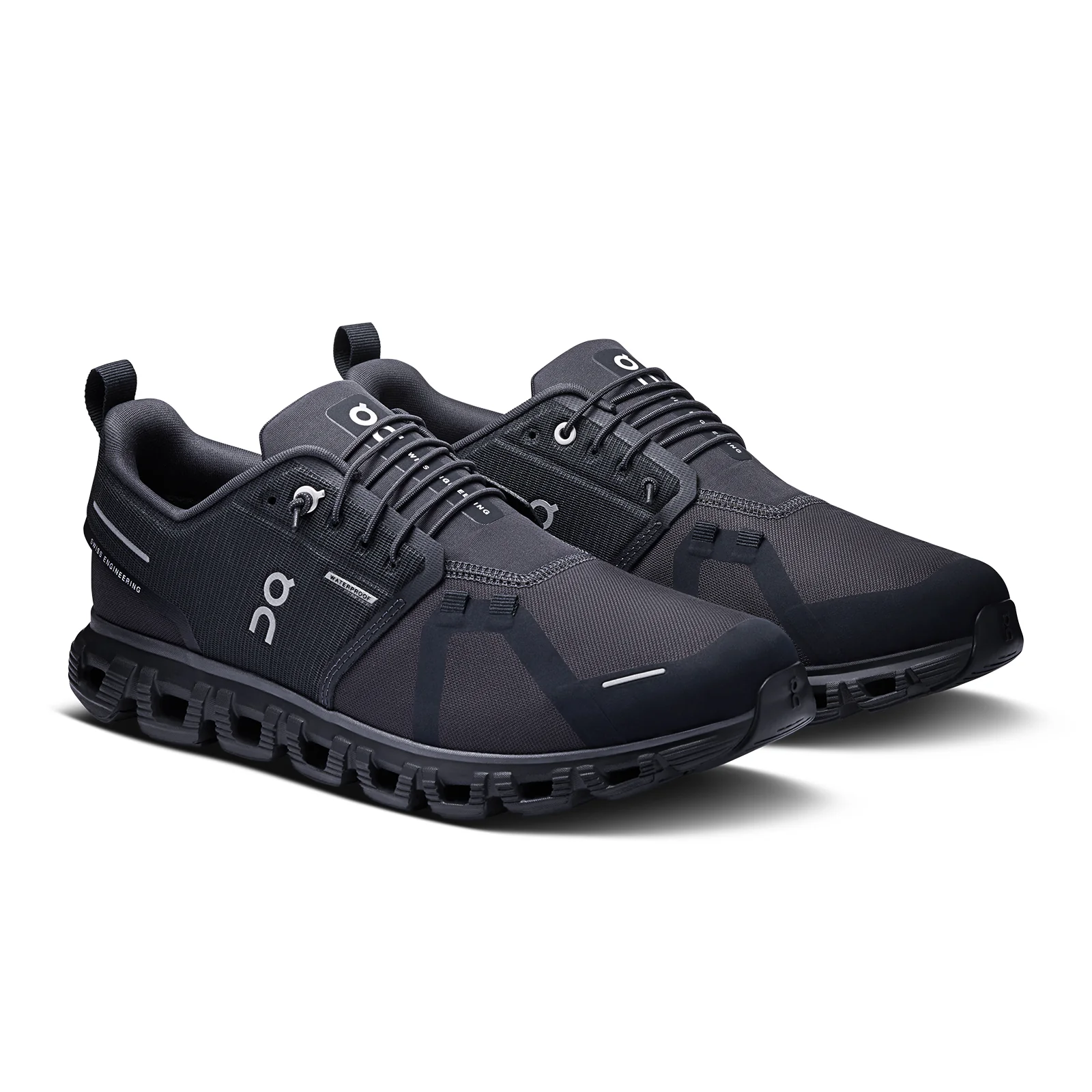 On Running Cloud 6 Waterproof Running Shoe (Men) - Black/Black - Image 3
