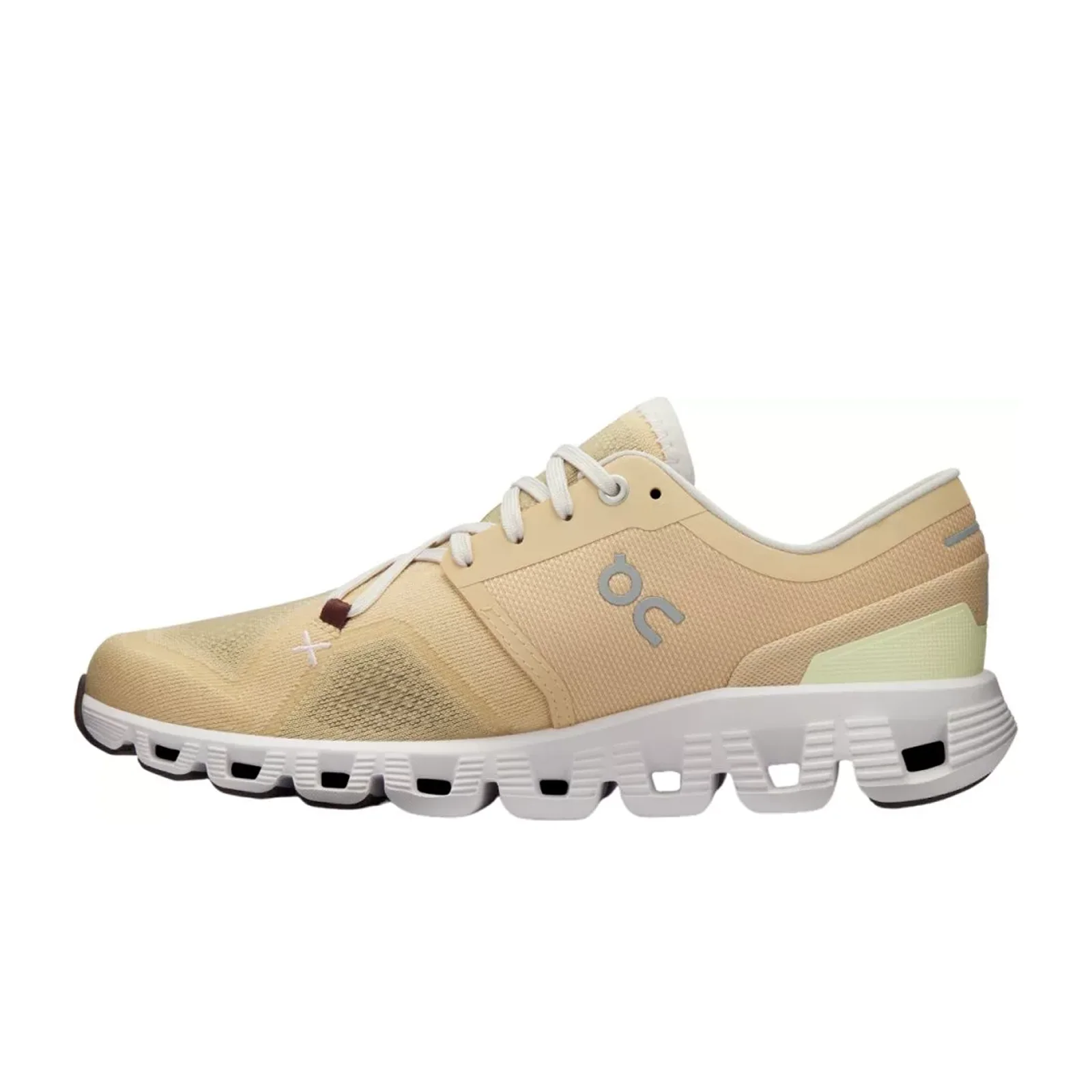 On Running Cloud X 3 Running Shoe (Women) - Savannah/Frost - Image 2
