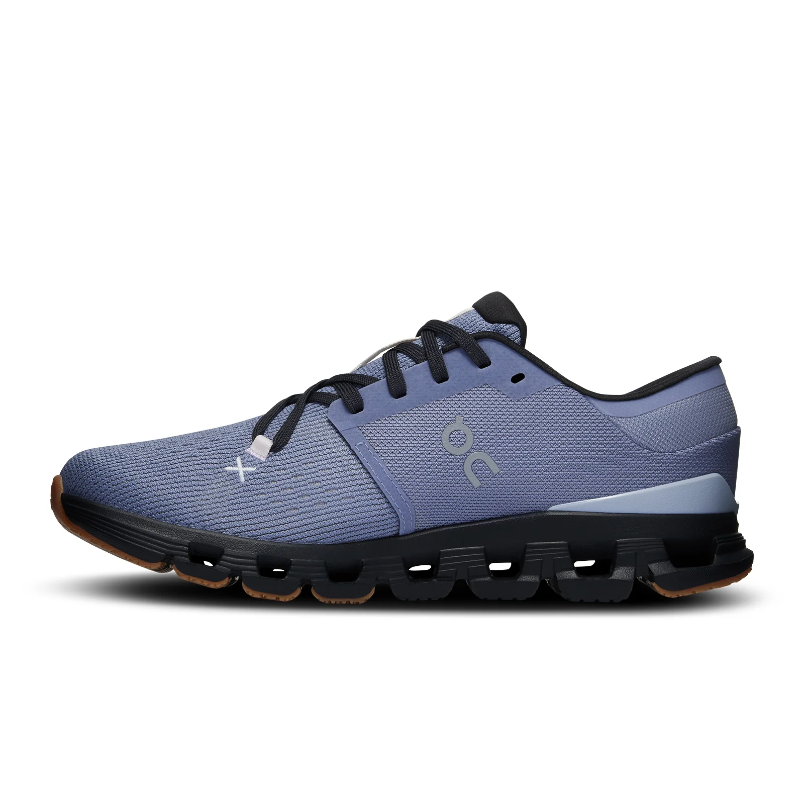 On Running Cloud X4 Running Shoe (Women) - Feather/Black - Image 2