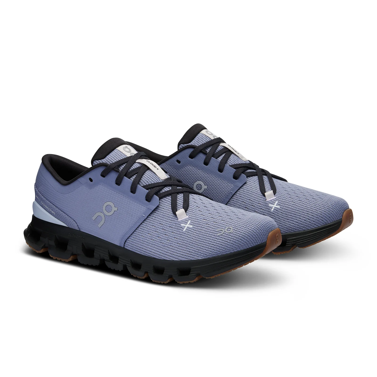 On Running Cloud X4 Running Shoe (Women) - Feather/Black - Image 3