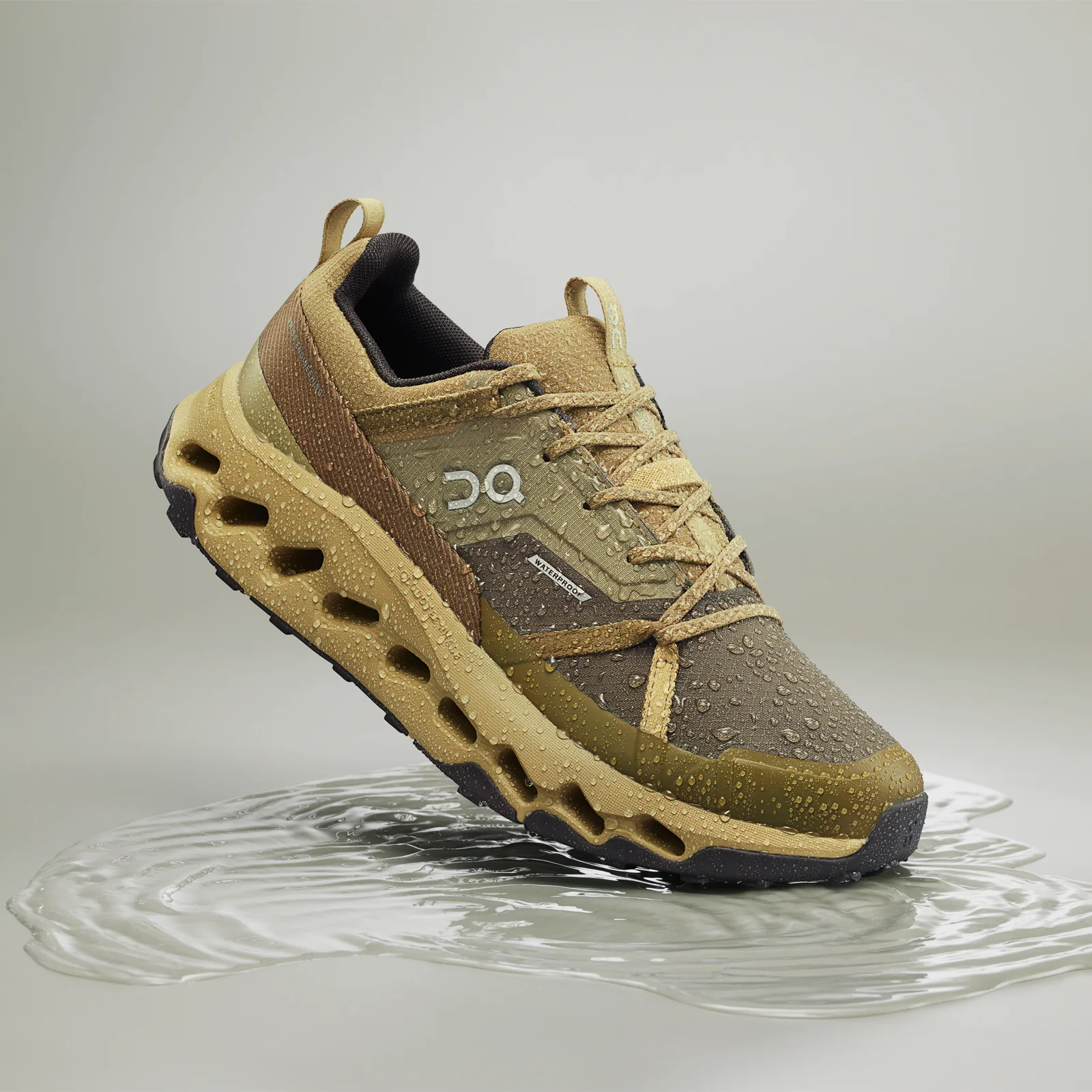 On Running Cloudhorizon Waterproof Running Shoe (Men) - Safari/Olive - Image 7