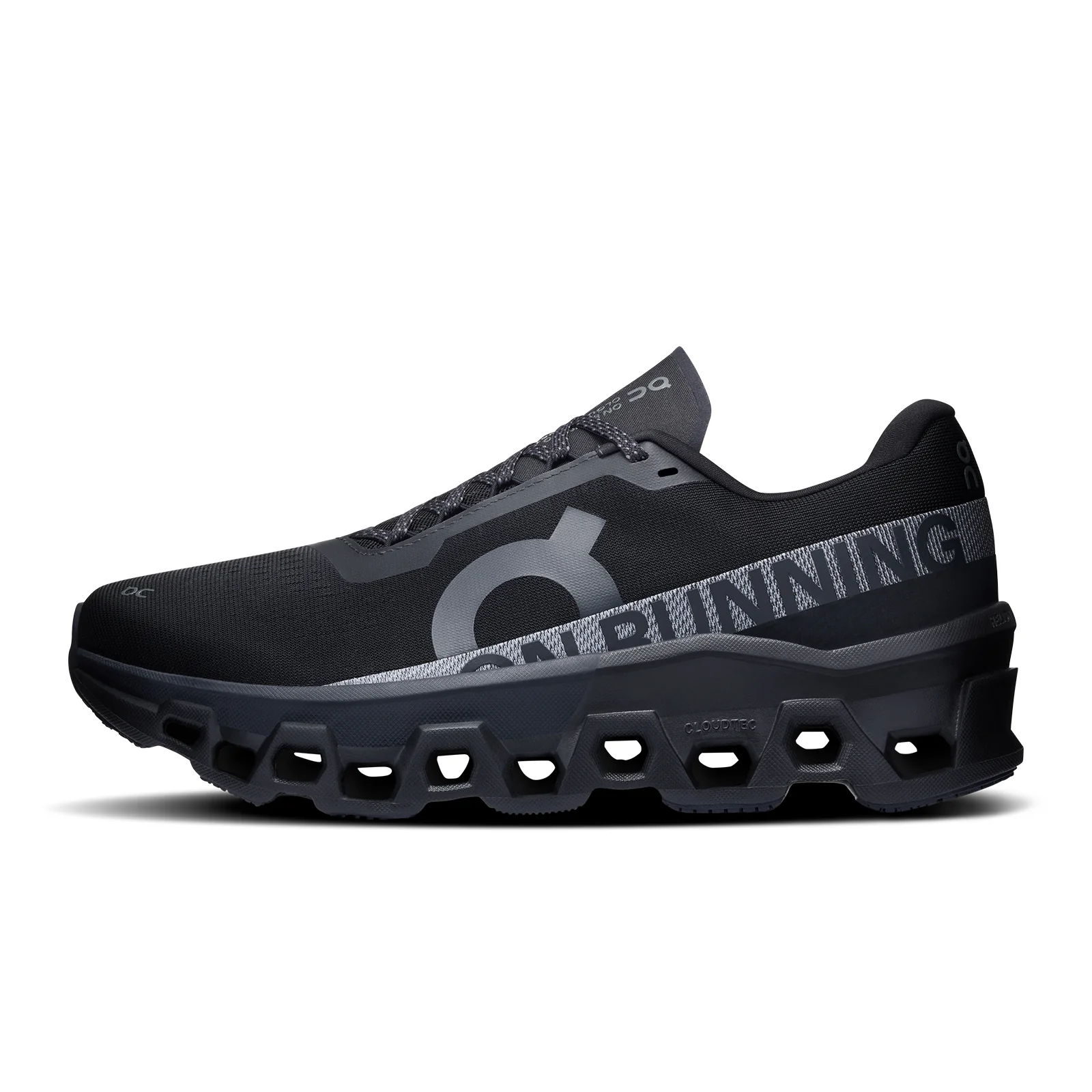 On Running Cloudmonster 2 Running Shoe (Men) - Black/Black - Image 2