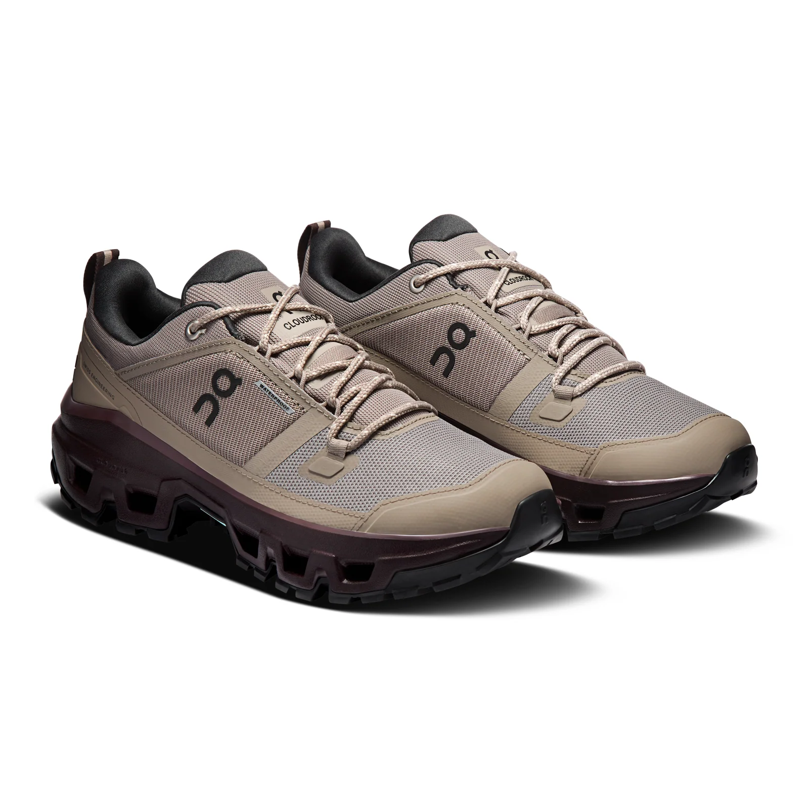 On Running Cloudrock Low Waterproof Hiking Shoe (Women) - Cinder/Ox - Image 3