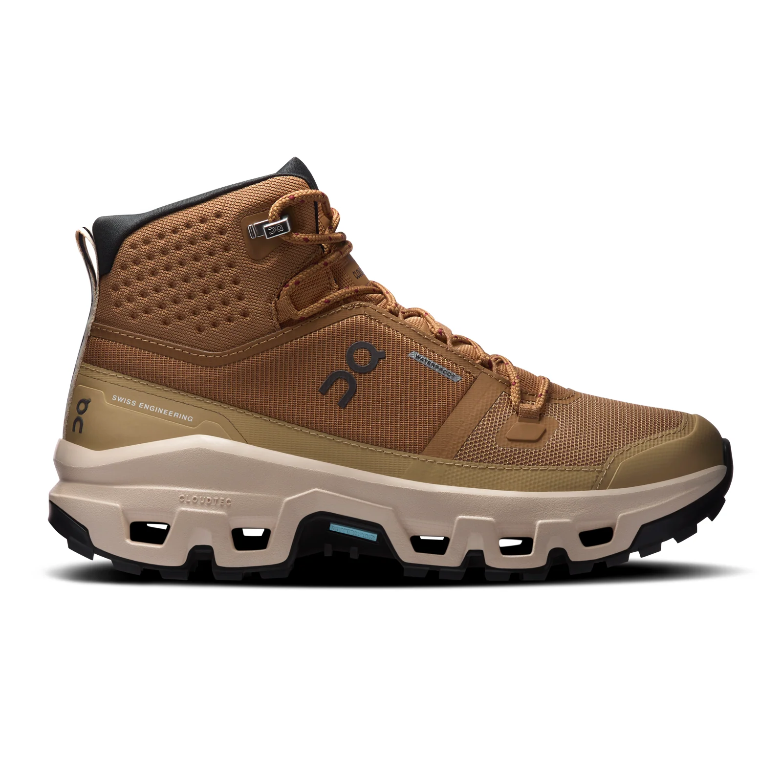 On Running Cloudrock Mid Waterproof Hiking Shoe (Women) - Sphinx/Sand