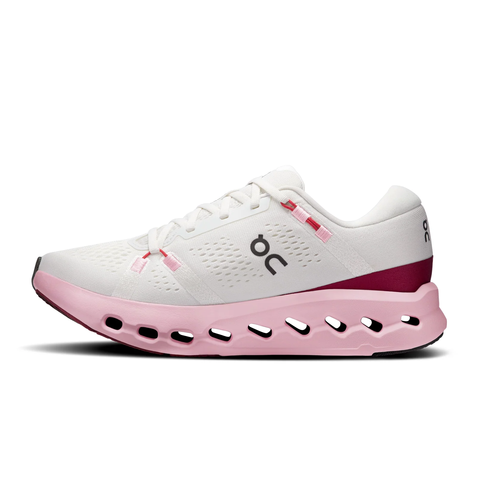 On Running Cloudsurfer 2 Running Shoe (Women) - Ivory/Peony - Image 2
