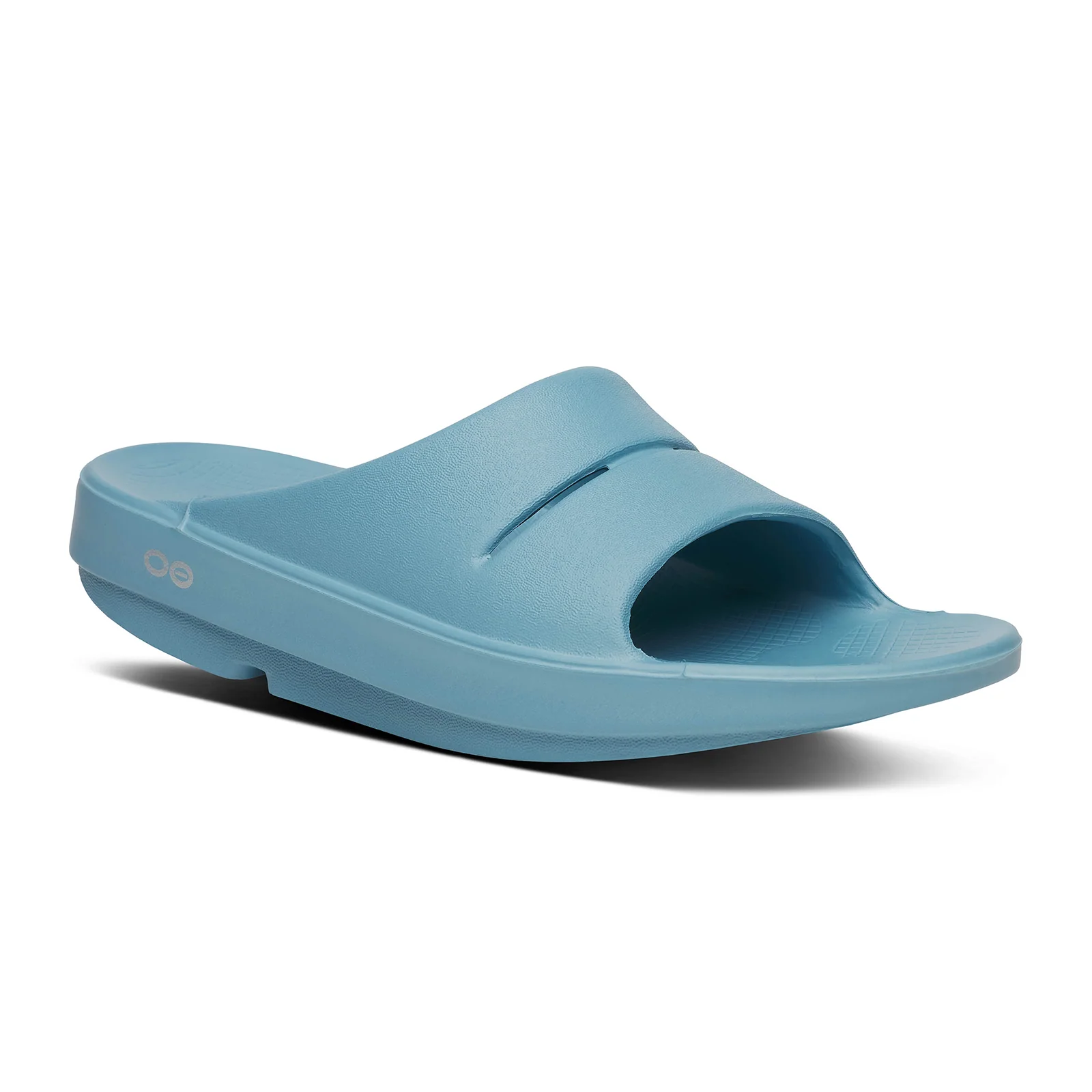 Oofos OOahh Slide Sandal (Unisex) - Ocean Blue - Image 3