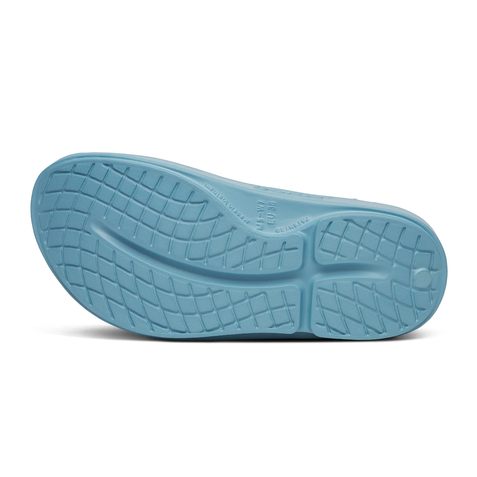 Oofos OOahh Slide Sandal (Unisex) - Ocean Blue - Image 7