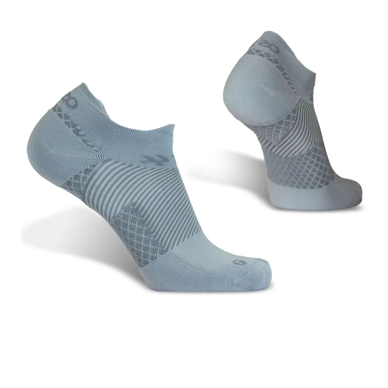 OS1st FS4 Plantar Fasciitis No Show Sock (Unisex) - Grey - Image 2