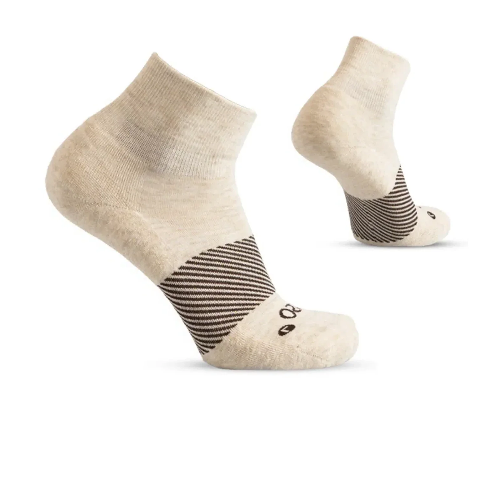 OS1st Wicked Comfort Merino Quarter Sock (Unisex) - Mushroom
