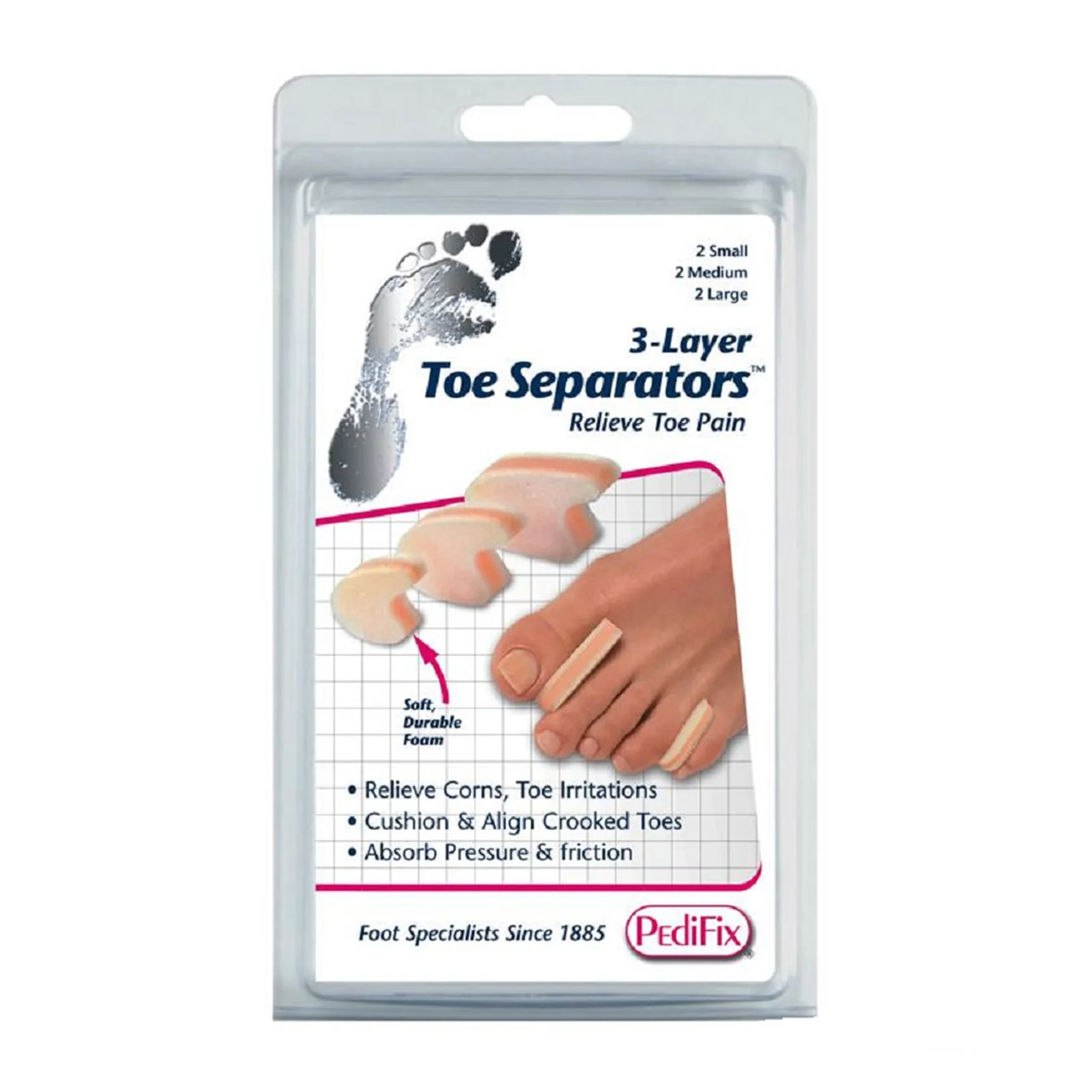 PediFix P280 3-Layer Toe Separators™