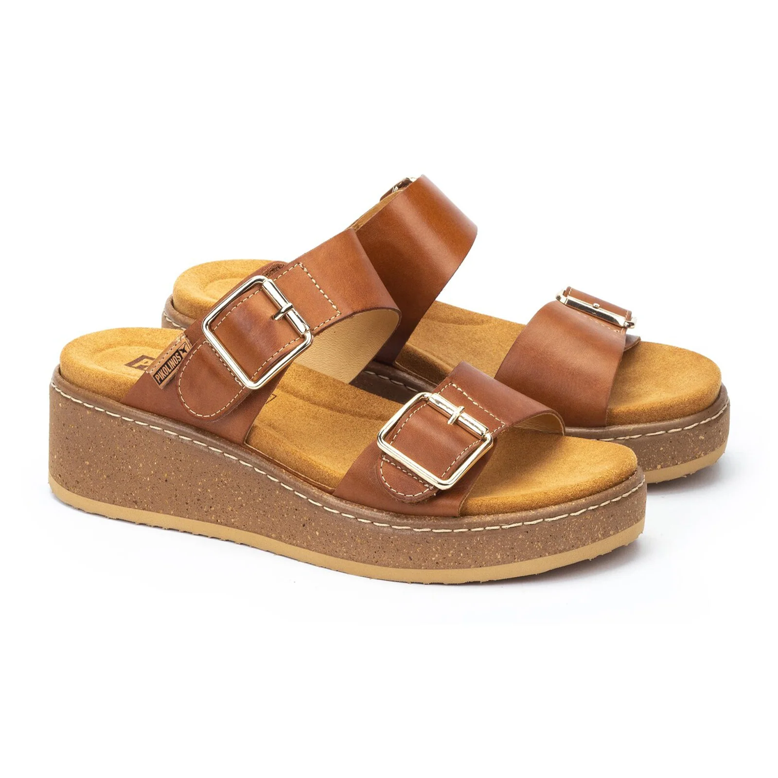Pikolinos Alzira W9D-1505 Wedge Sandal (Women) - Brandy - Image 6