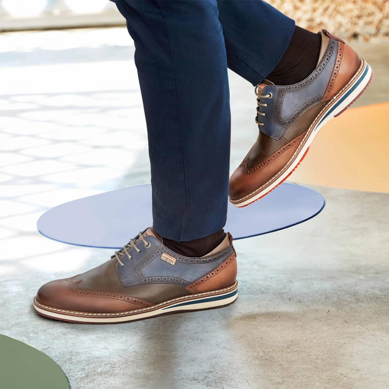 Pikolinos Avila M1T-4191C1 Oxford (Men) - Brandy Leather - Image 8