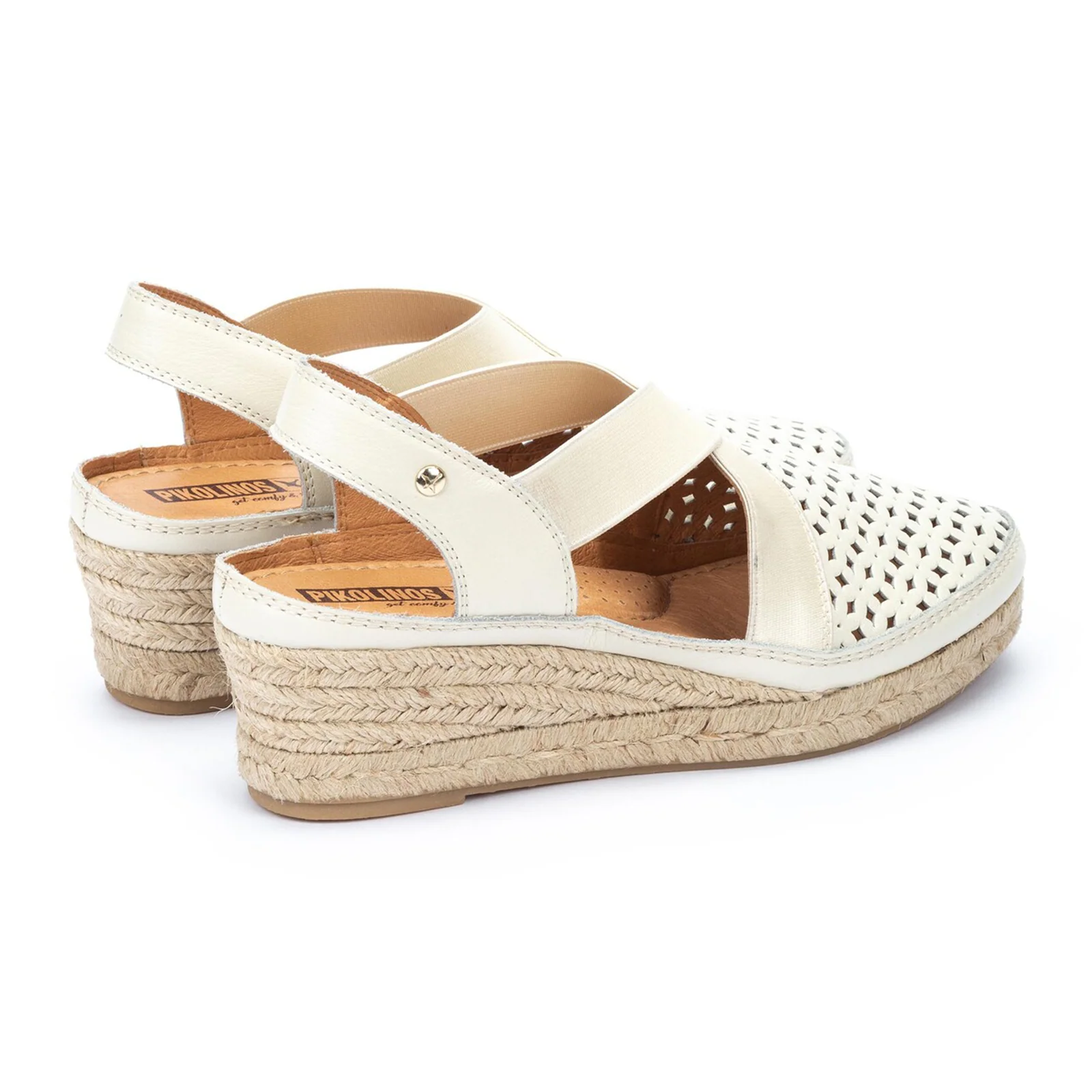 Pikolinos Benidorm W4A-1546 Wedge Sandal (Women) - Nata - Image 4