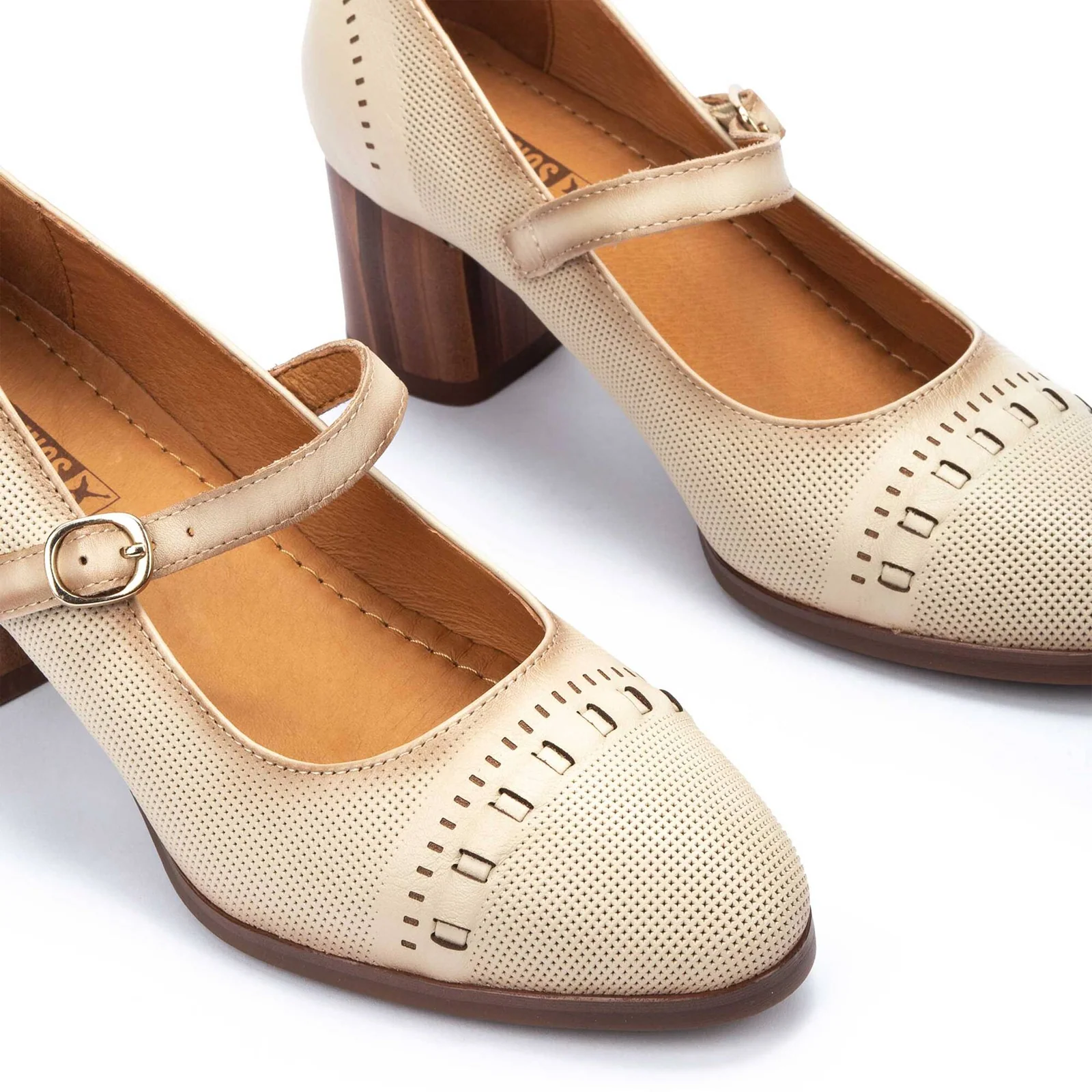 Pikolinos Calafat W1Z-5797 Heeled Mary Jane (Women) - Marfil - Image 7