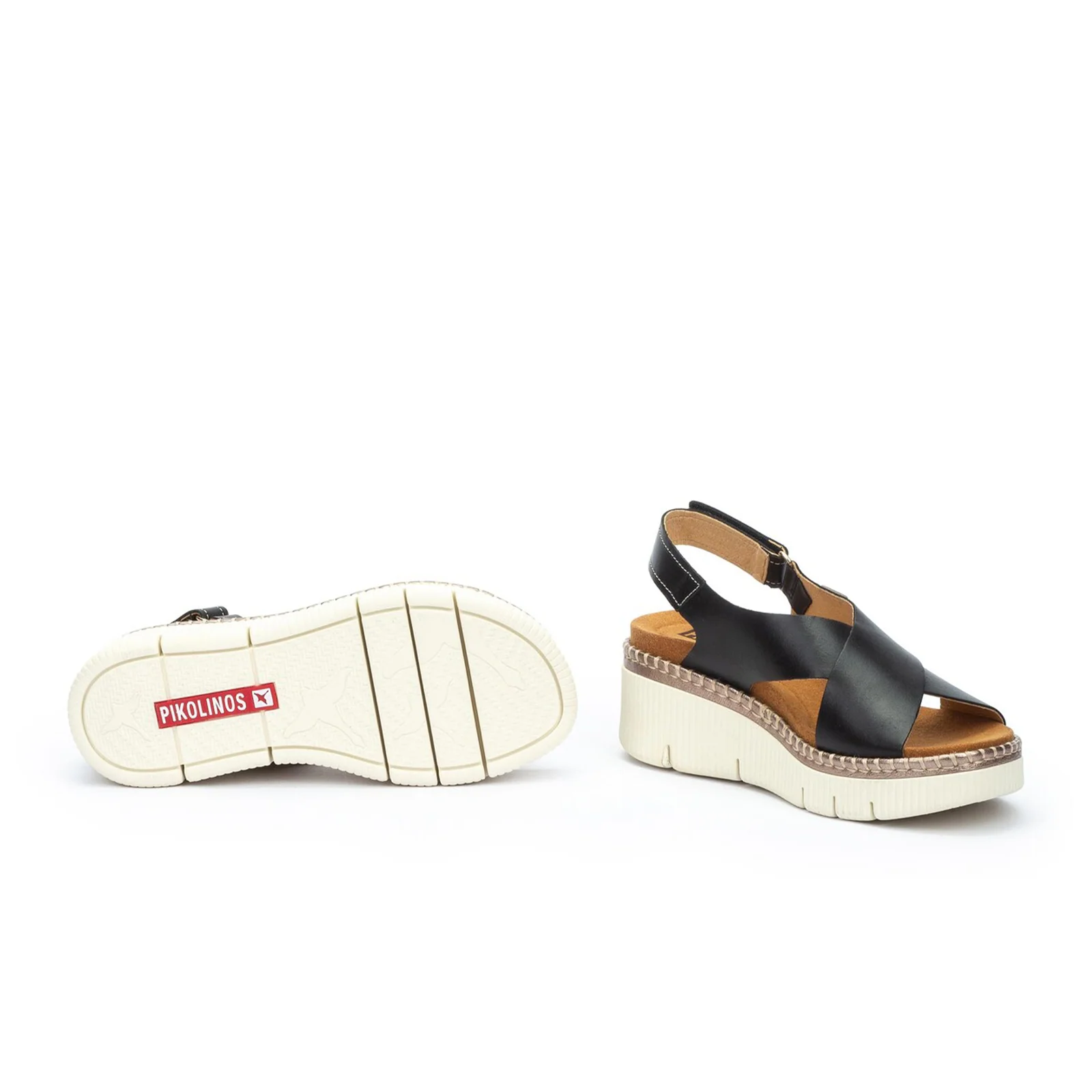 Pikolinos Gomera W0K-0606C1 Wedge Sandal (Women) - Black - Image 5
