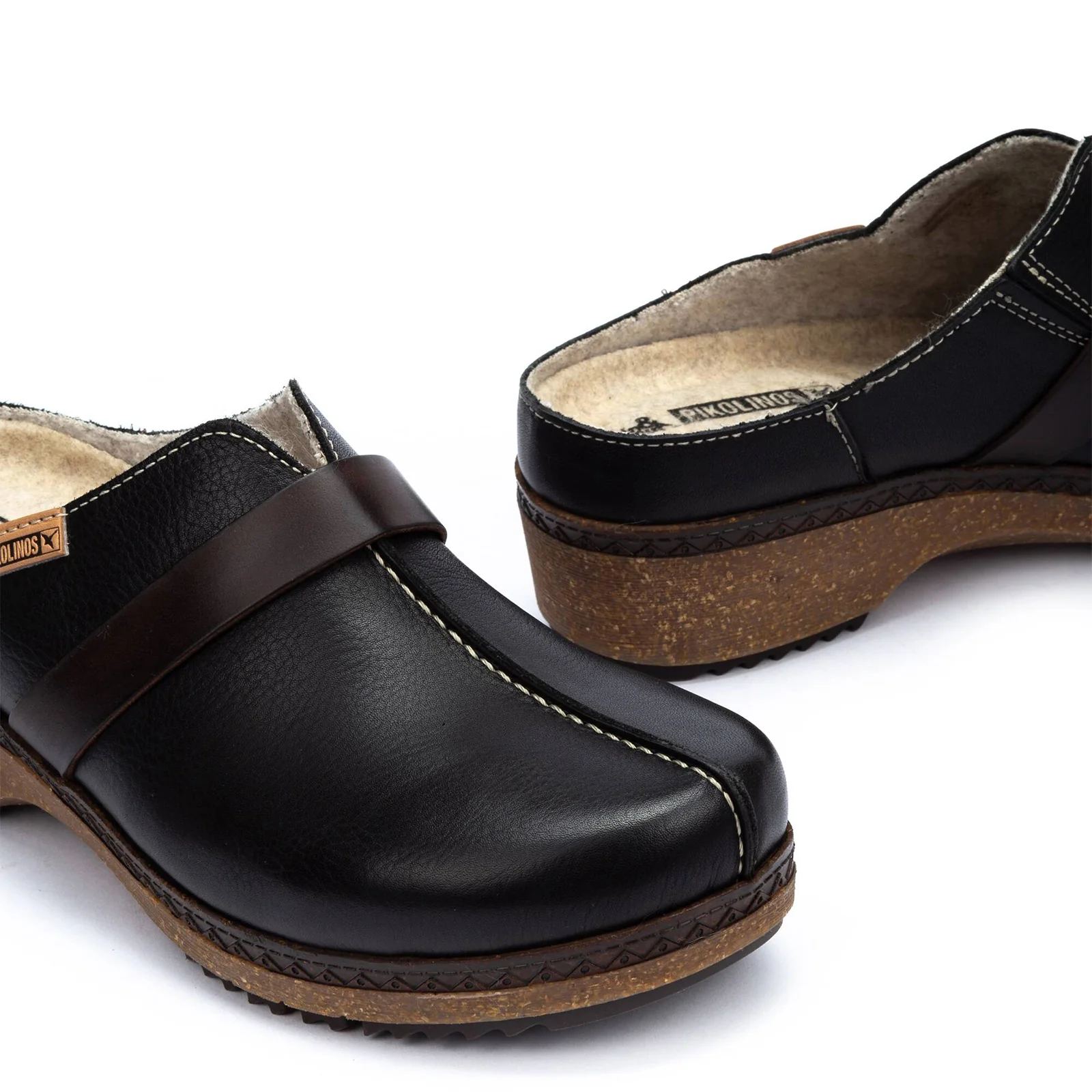 Pikolinos Granada W0W-3590C1 Clog (Women) - Black Leather - Image 4