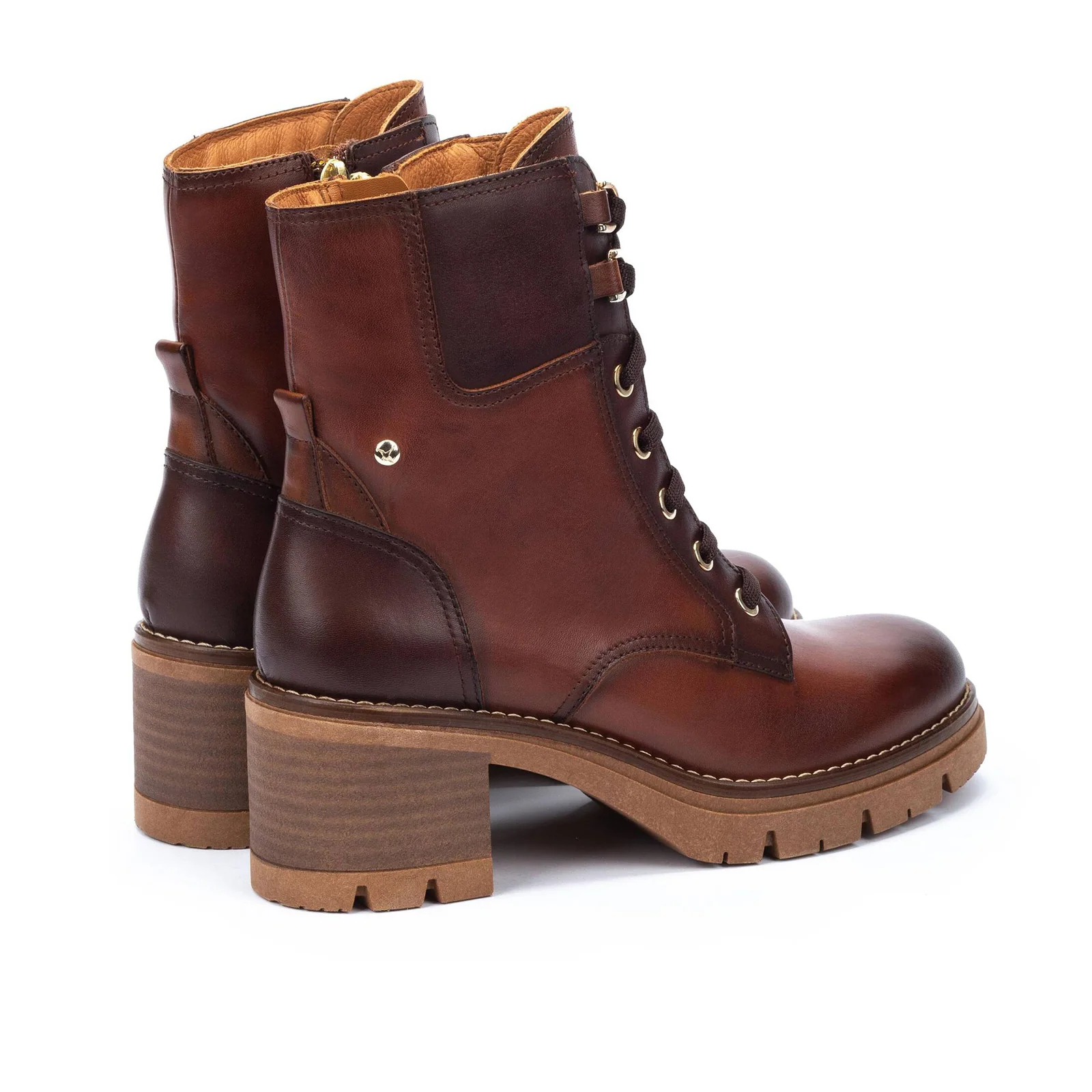 Pikolinos Soria W0B-8552C2 Heeled Ankle Boot (Women) - Cognac - Image 4